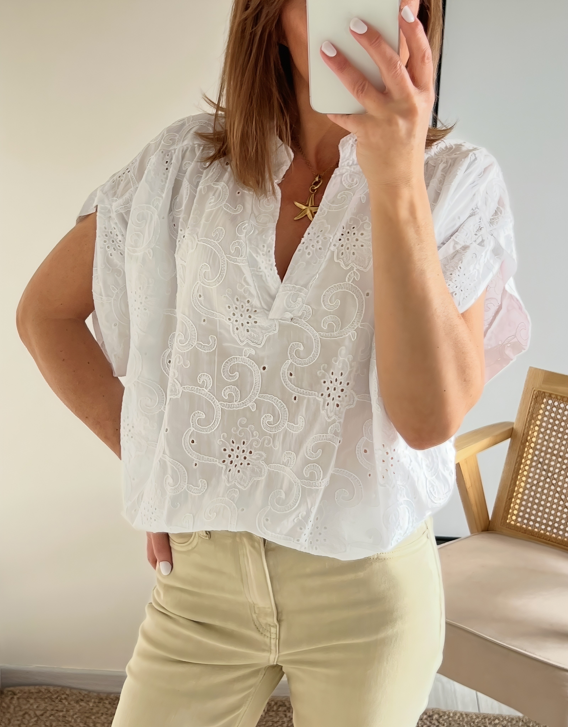 la blouse solya blanche -4