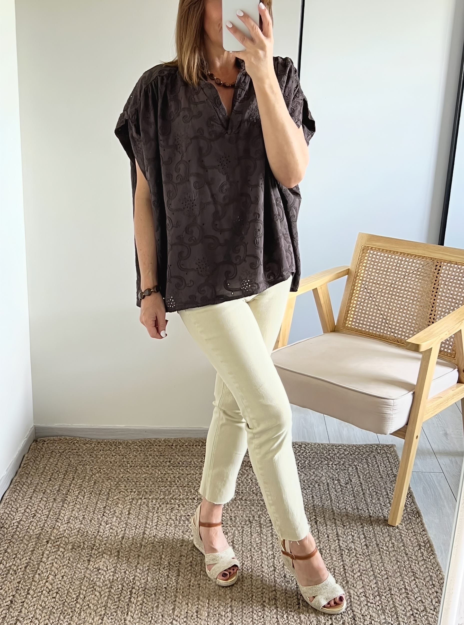 la blouse solya choco -3