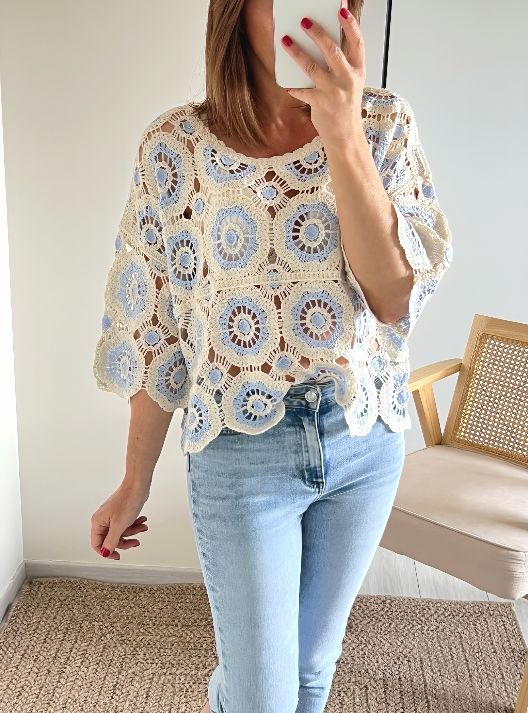 le top magda bleu -3