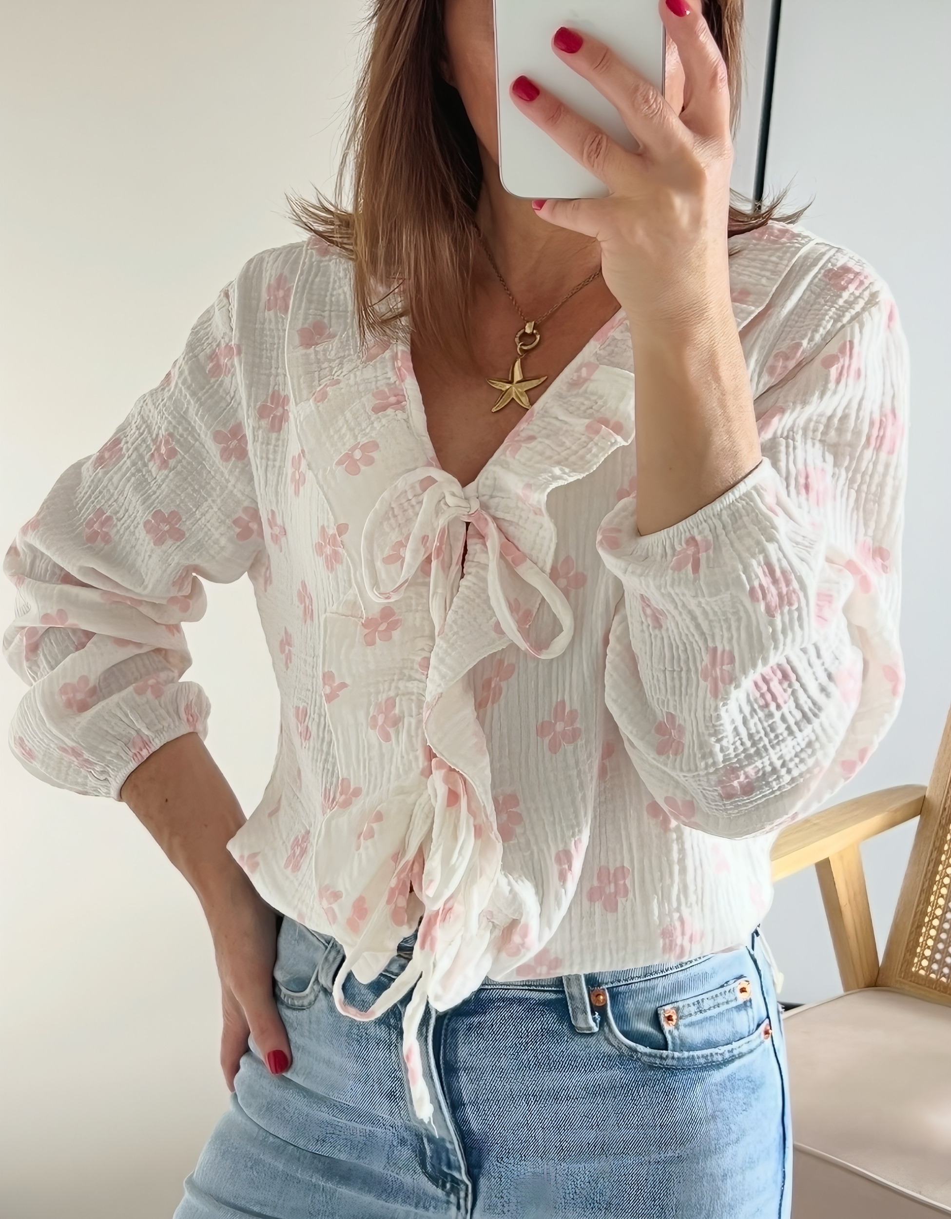 la blouse lilou rose -3