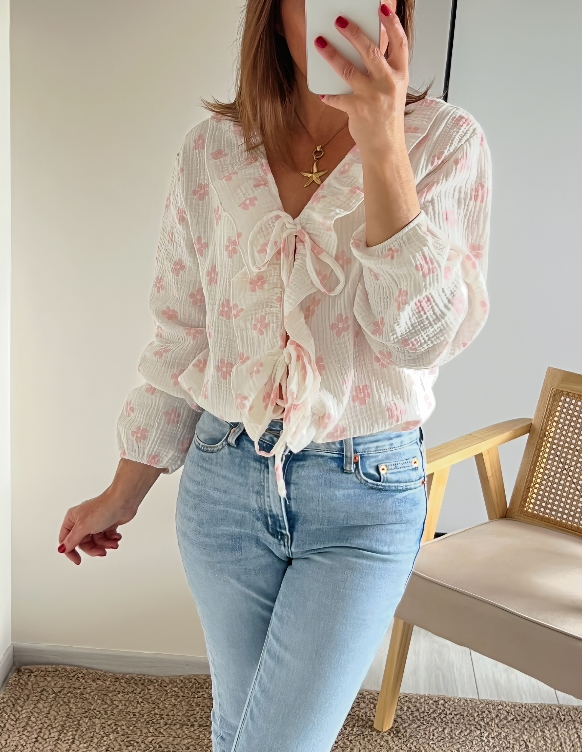 la blouse lilou rose -4