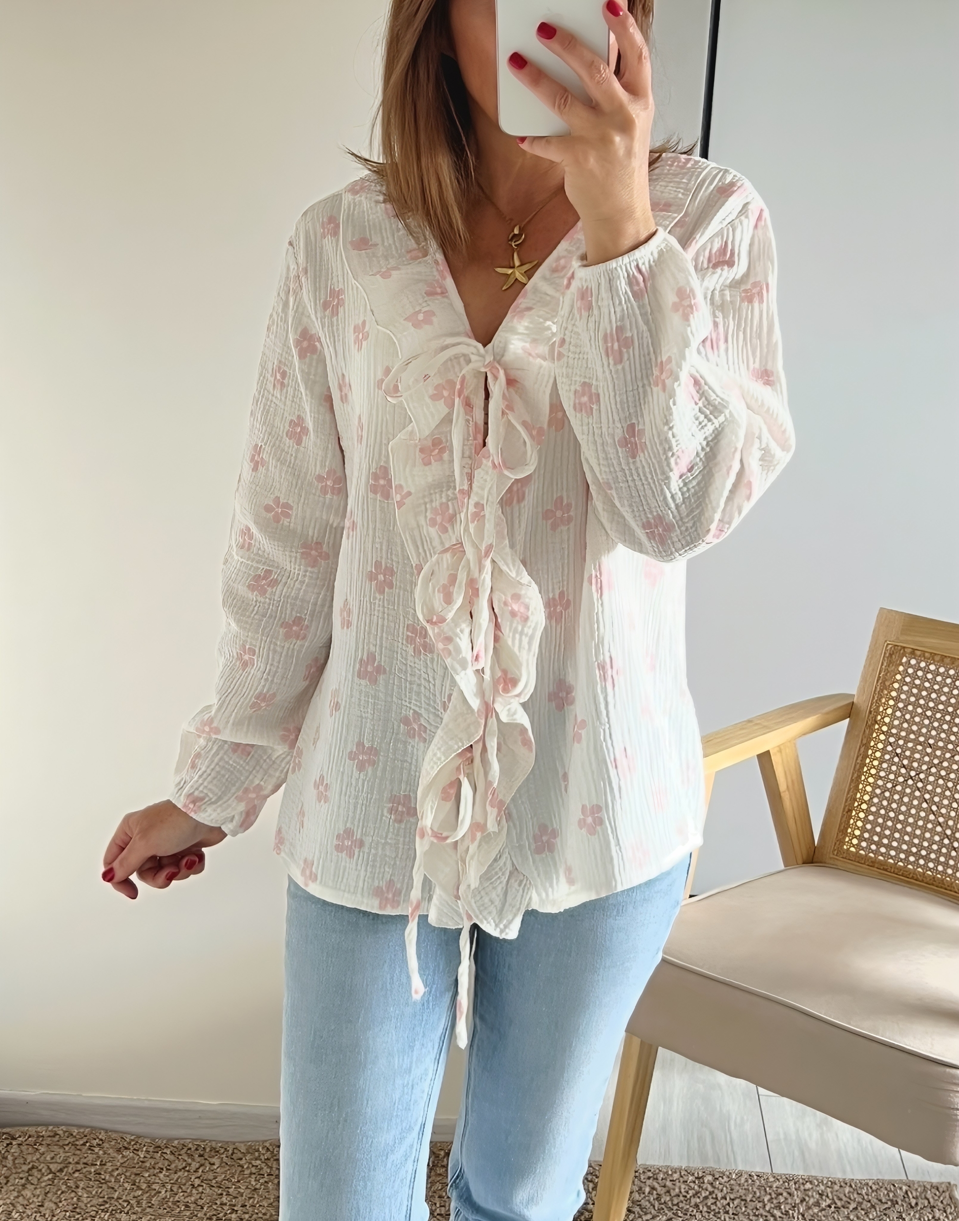 la blouse lilou rose -5
