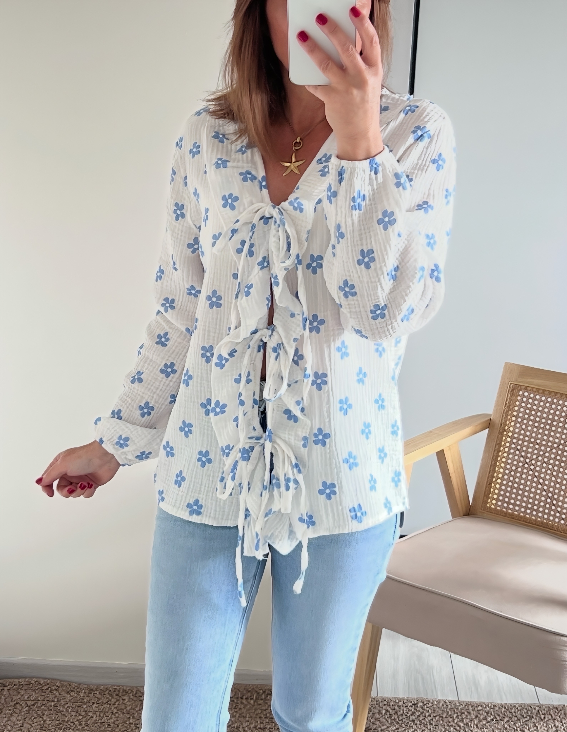 la blouse lilou bleue -5