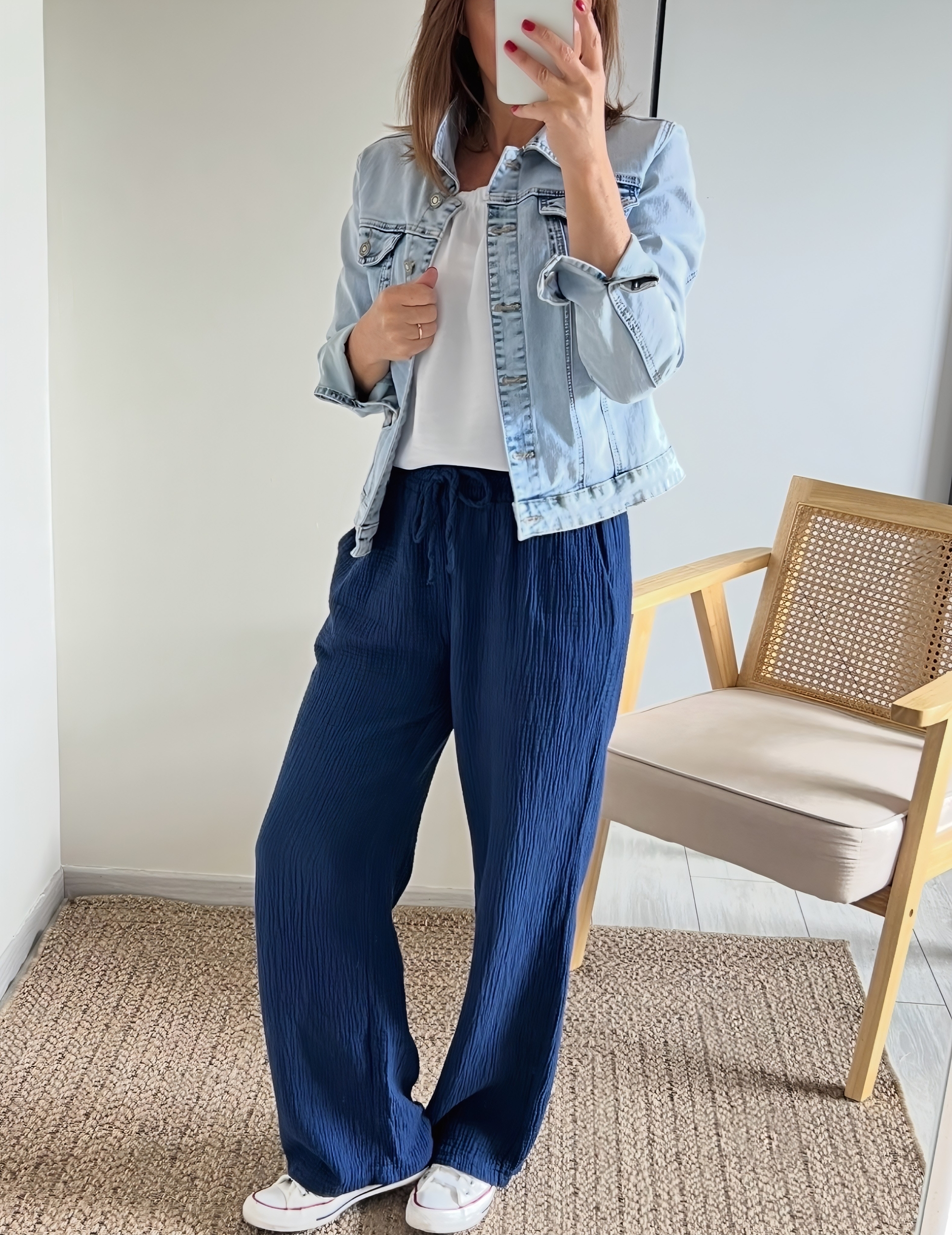 le pantalon noé marine -2