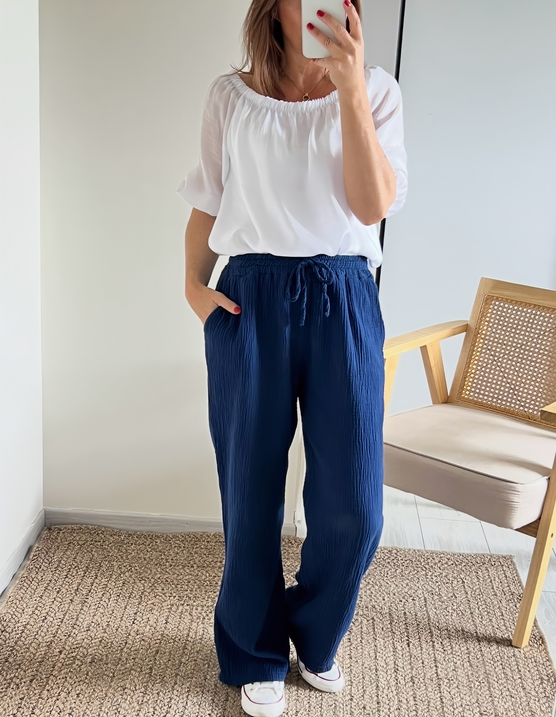 le pantalon noe marine -3