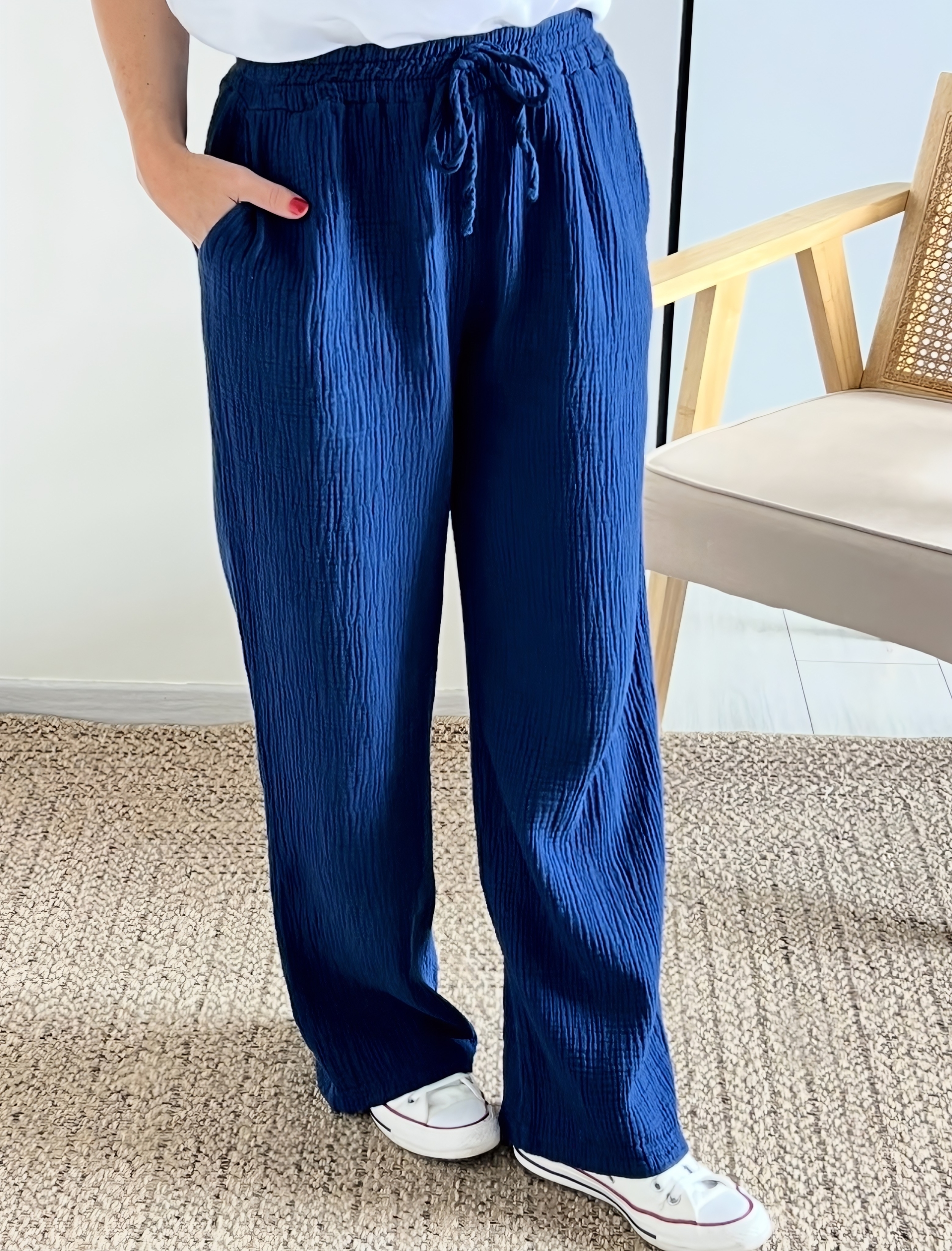 le pantalon noe marine -4
