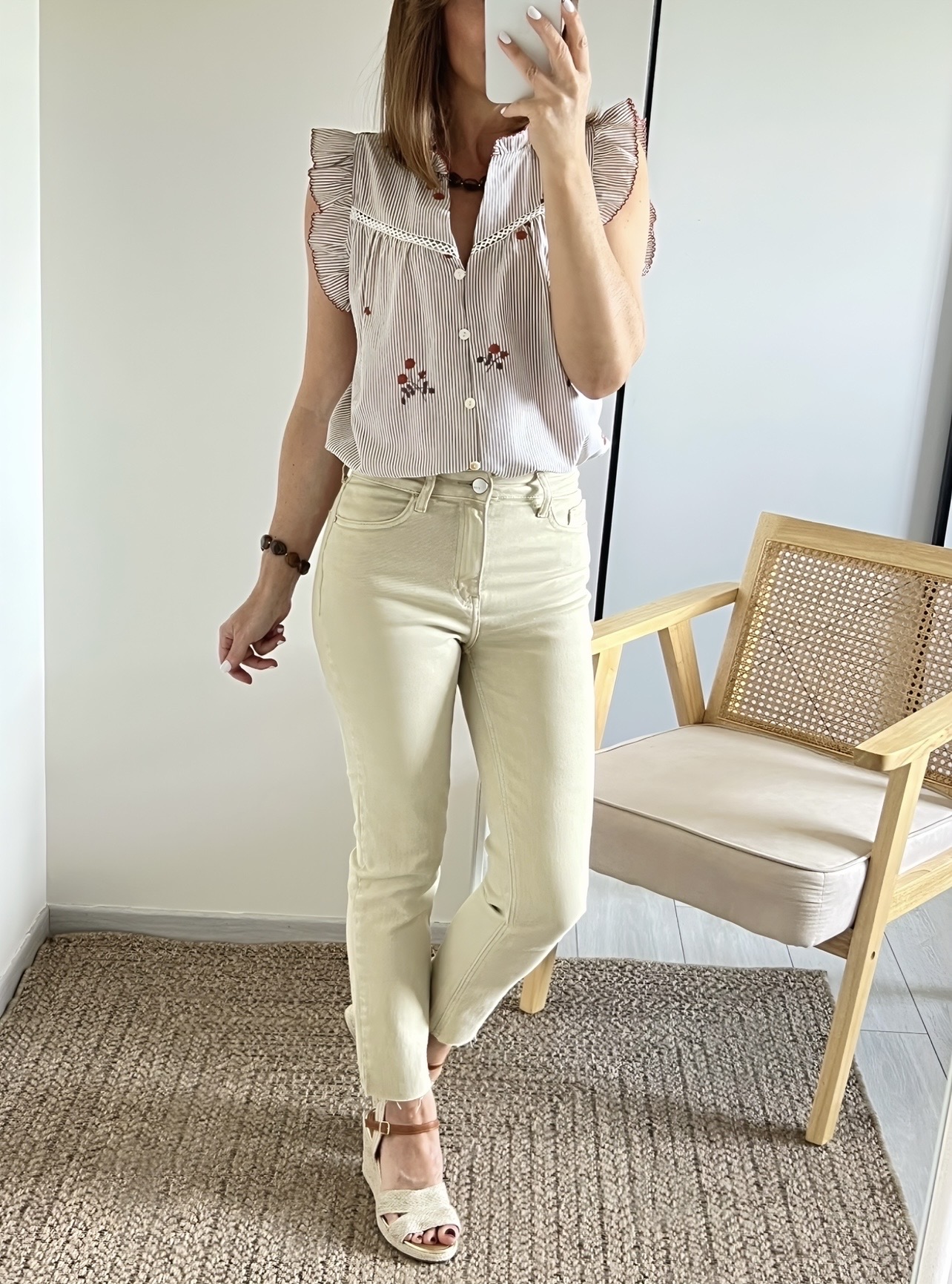 le jean harvey beige-4