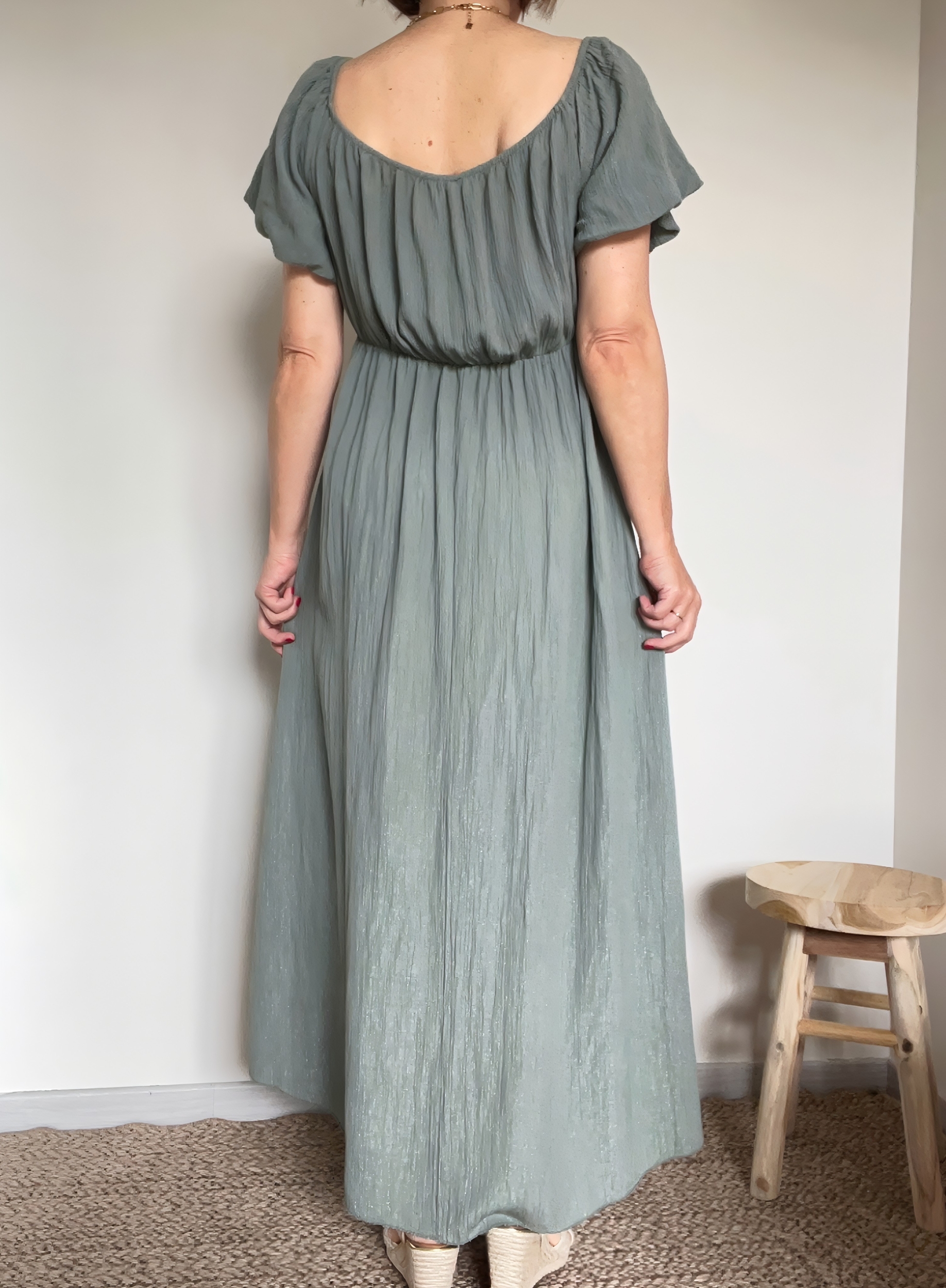 la robe loane kaki -6