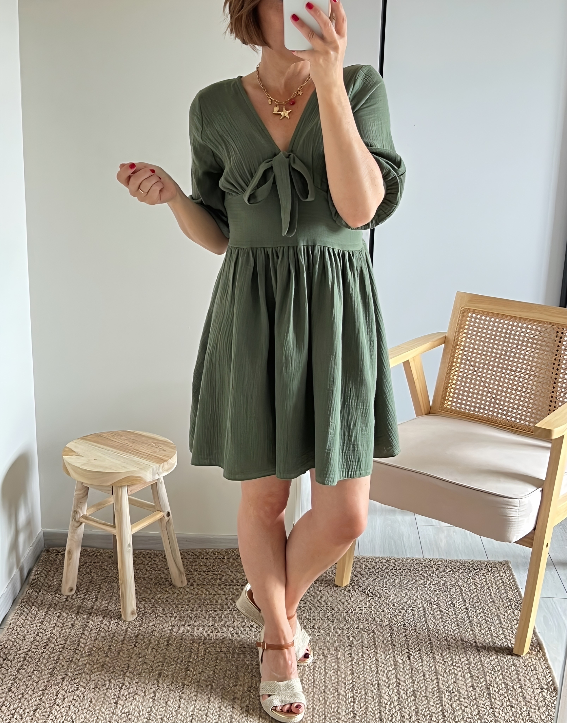 la robe stella kaki -5