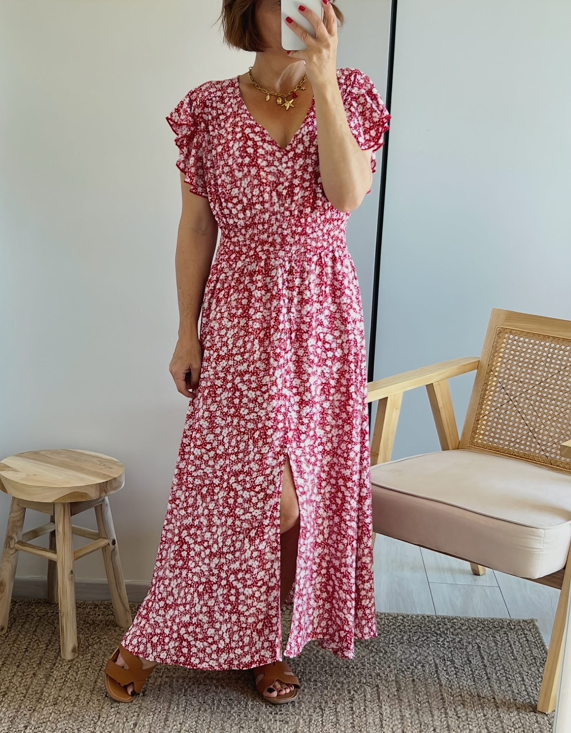 la robe rosaline rouge -3