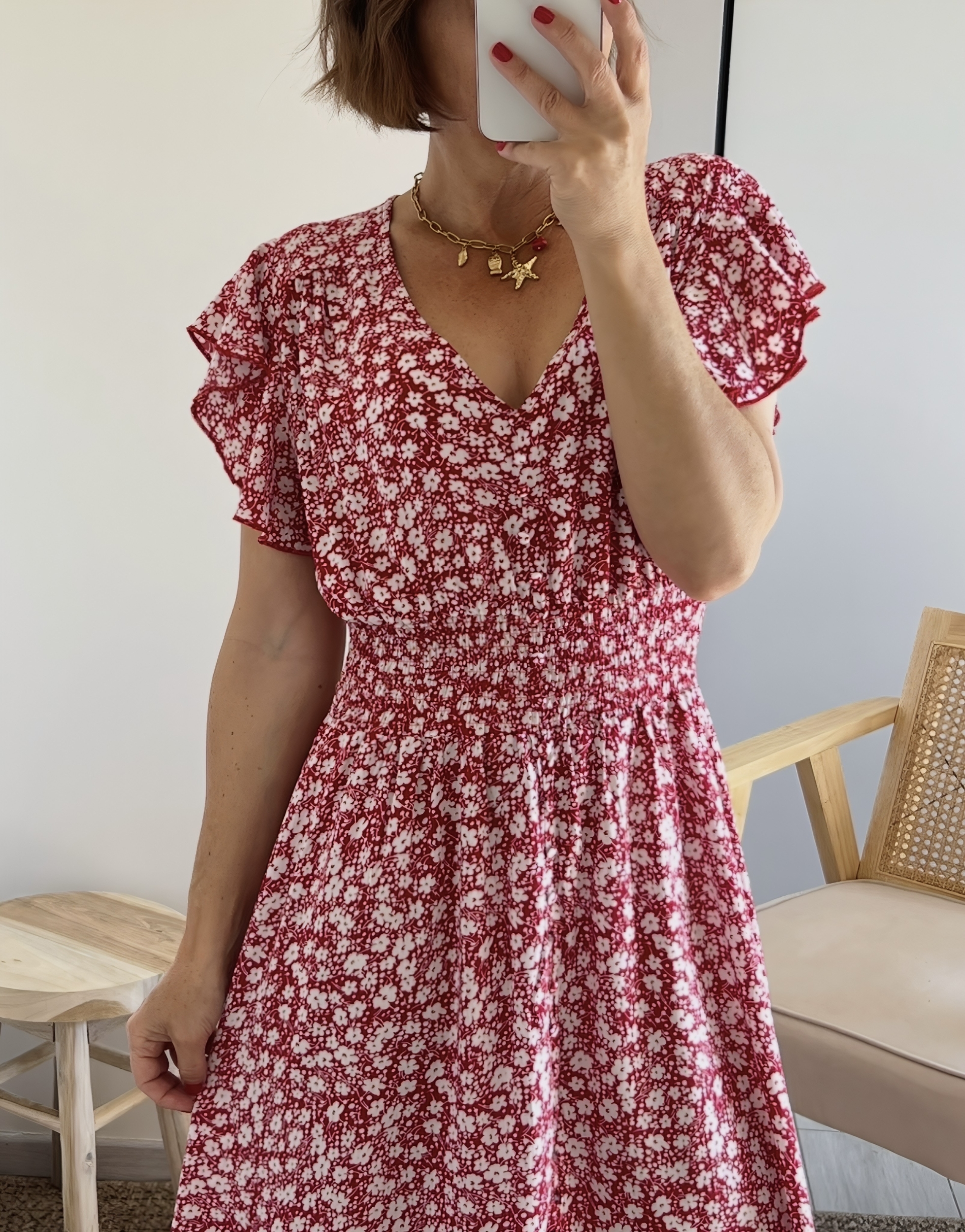 la robe rosaline rouge -4