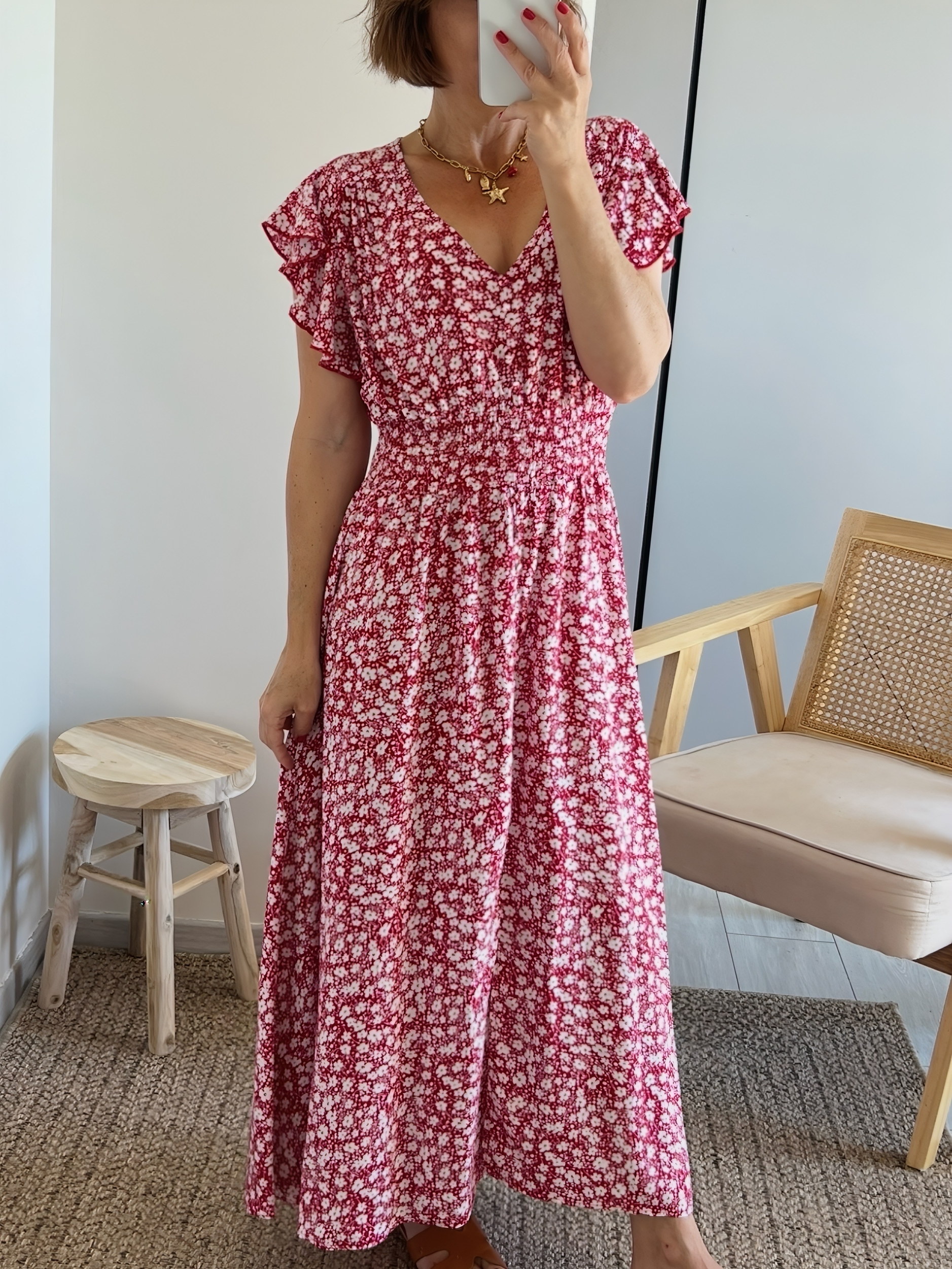 la robe rosaline rouge -5