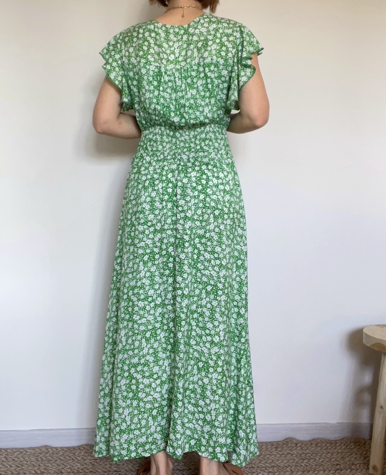 la robe rosaline verte -6