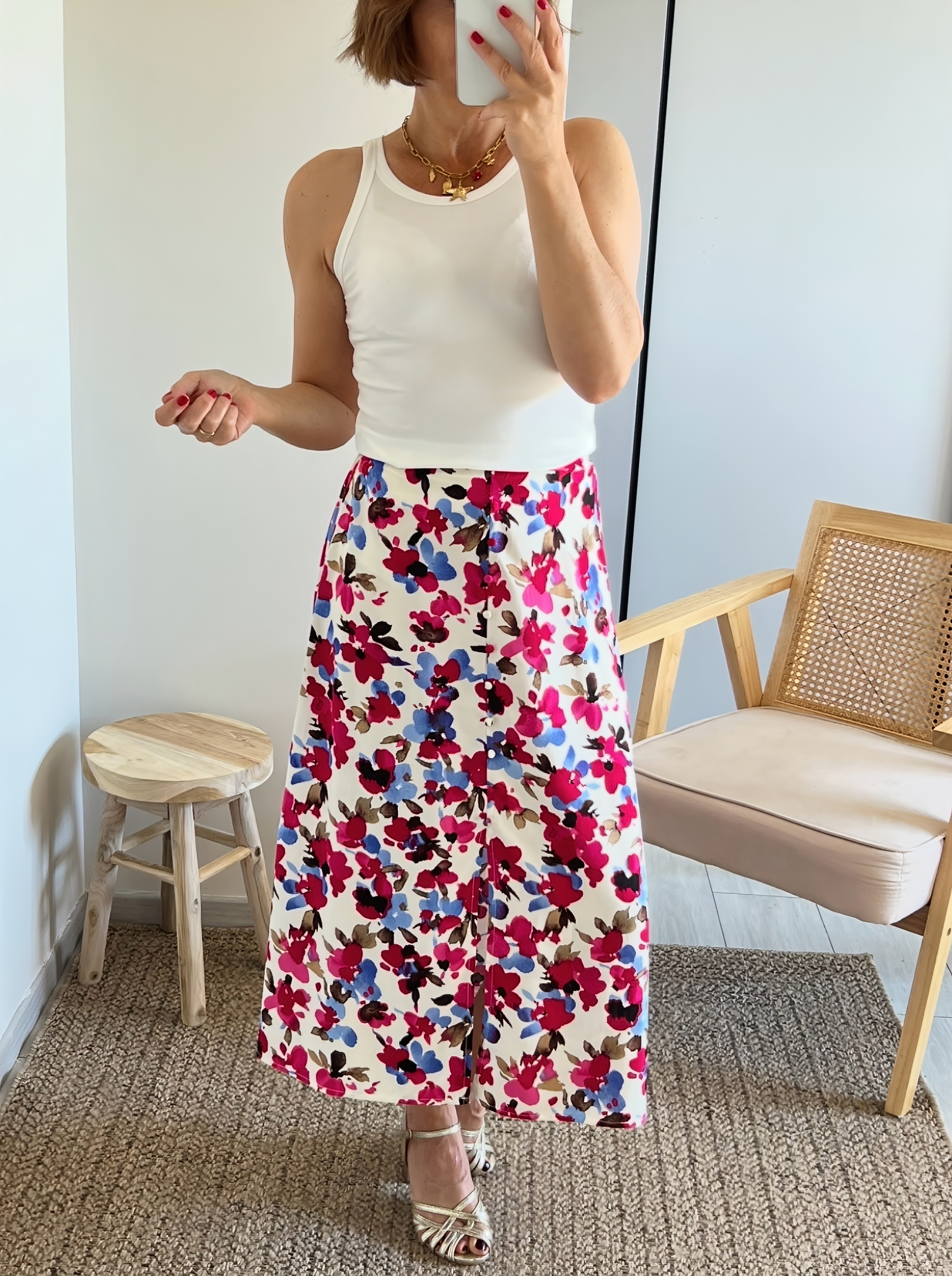 la jupe soleya rose -2