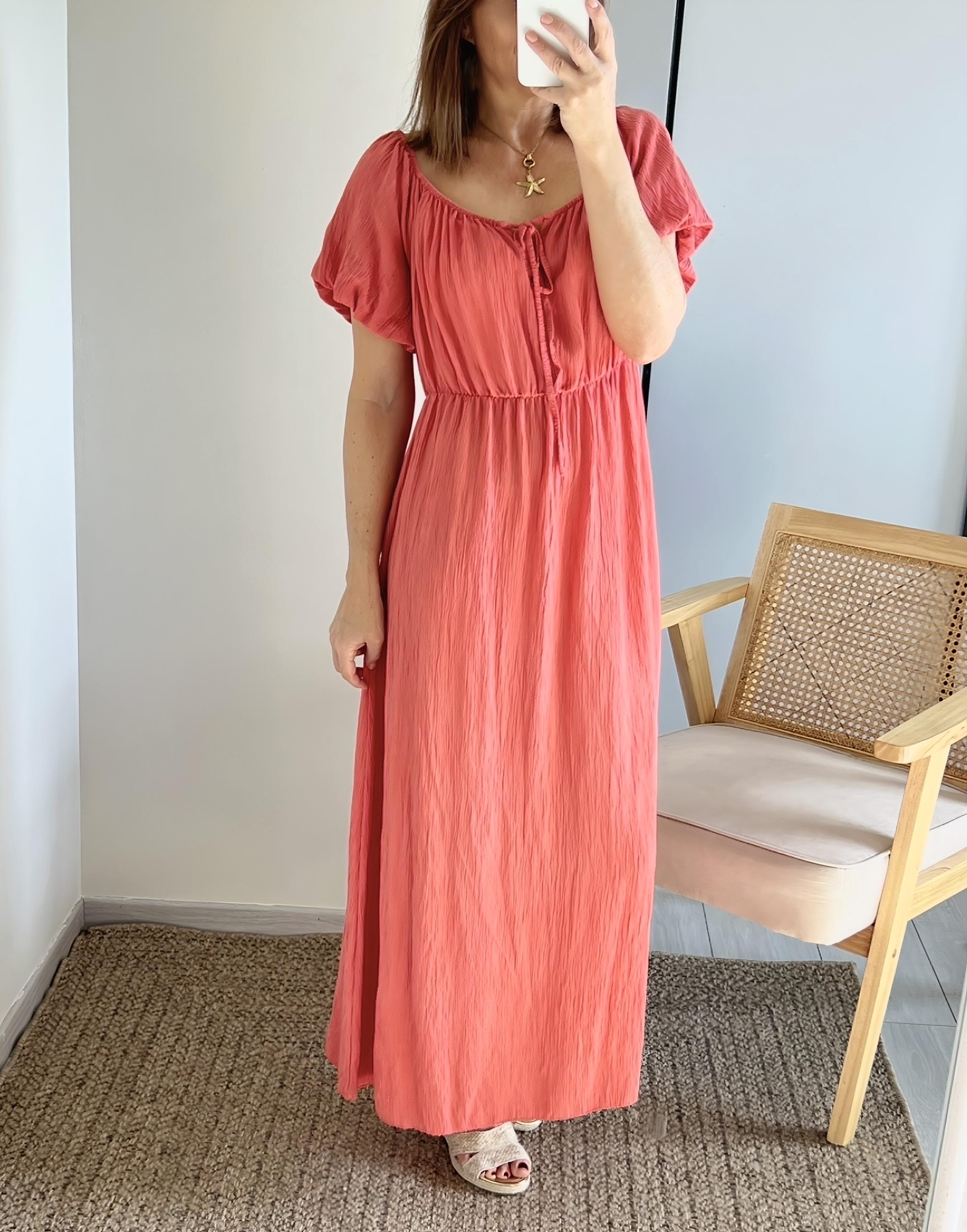 la robe loane terracota -1