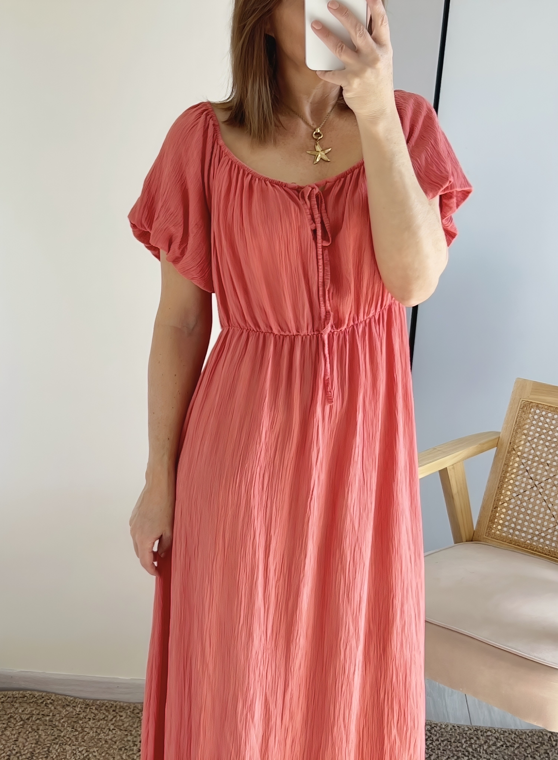 la robe loane terracota -2
