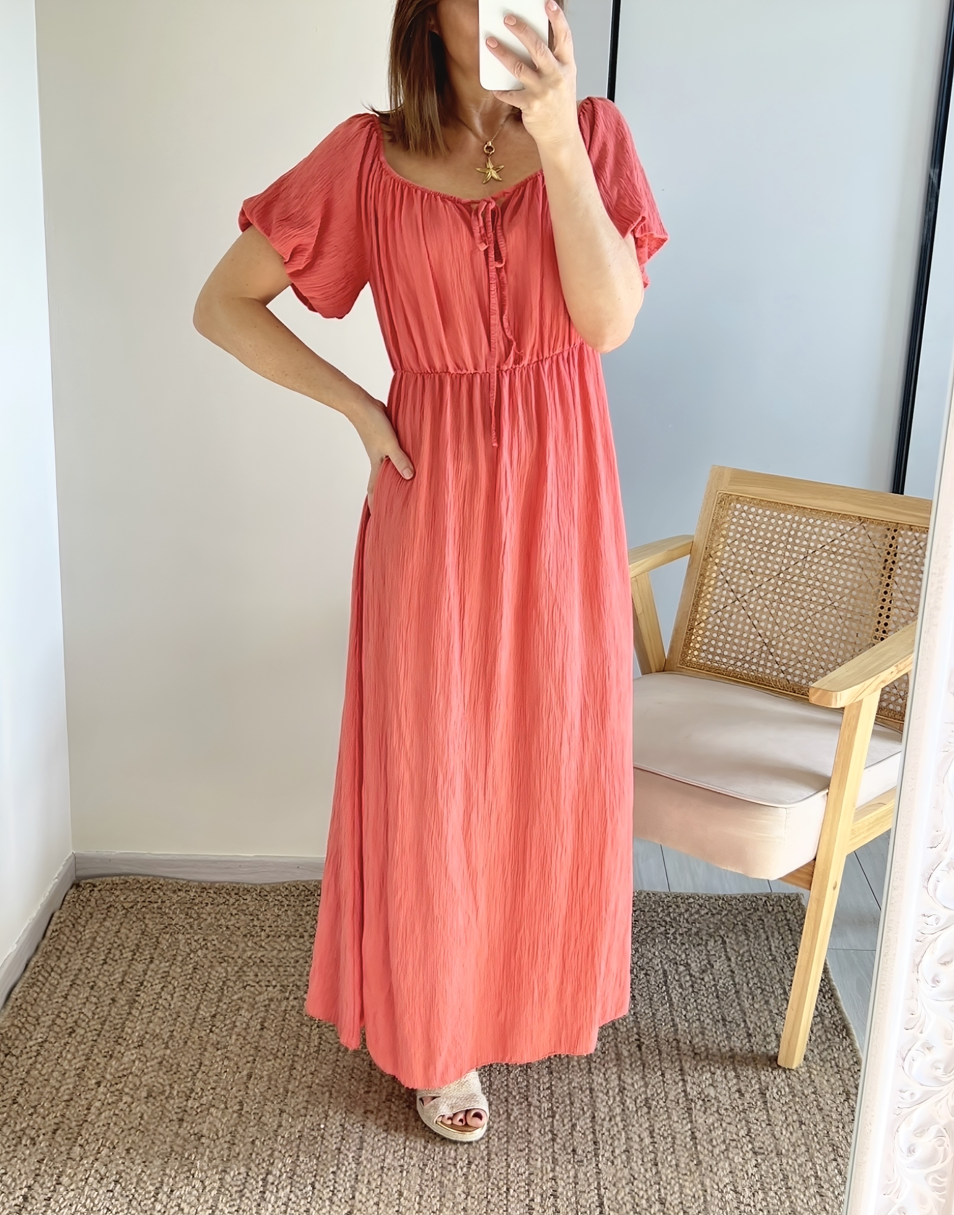 la robe loane terracota -3
