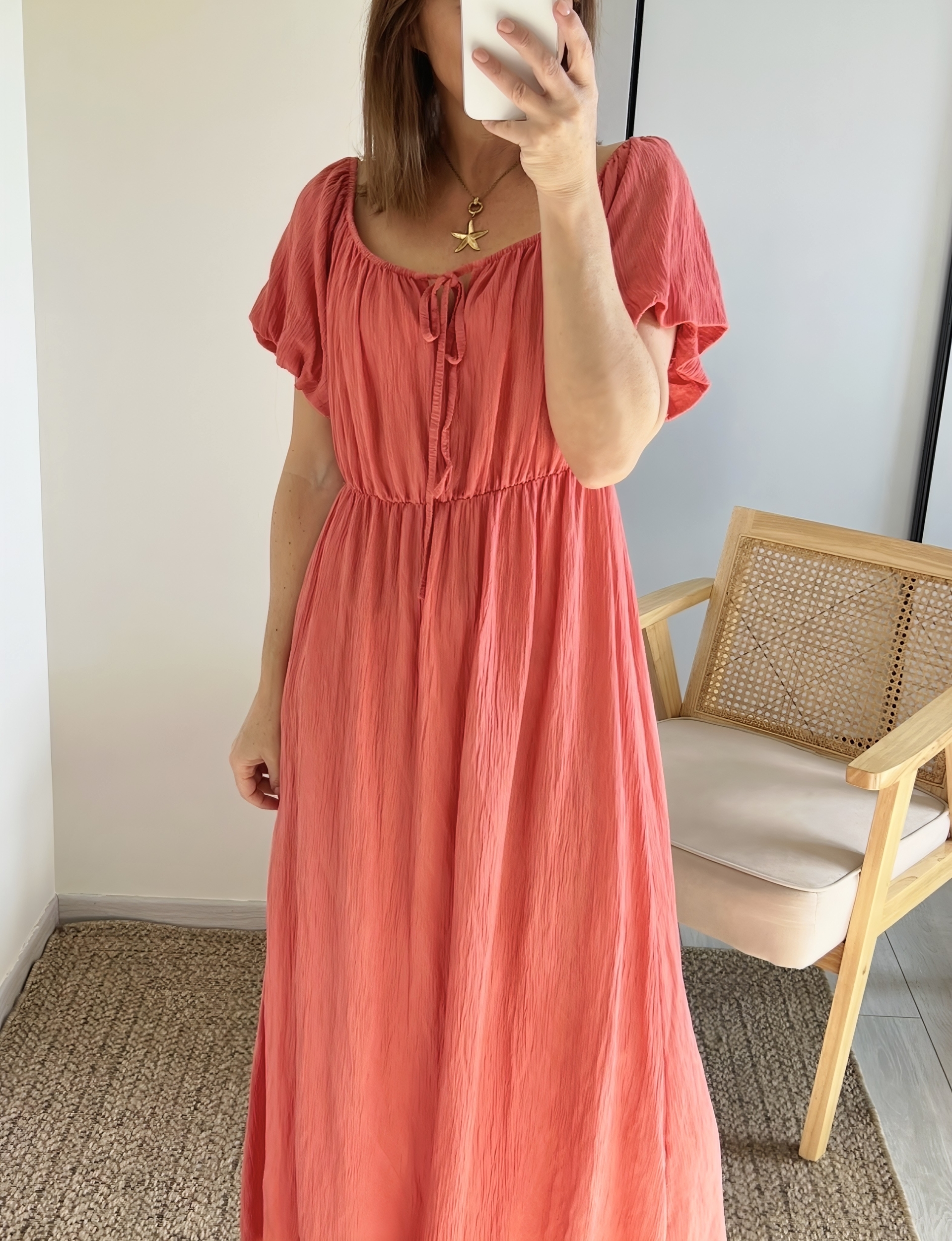 la robe loane terracota -4
