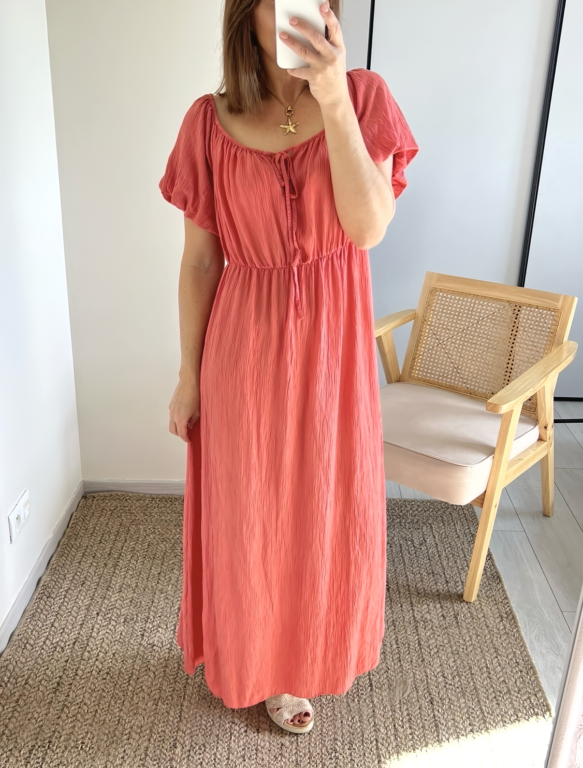 la robe loane terracota -5