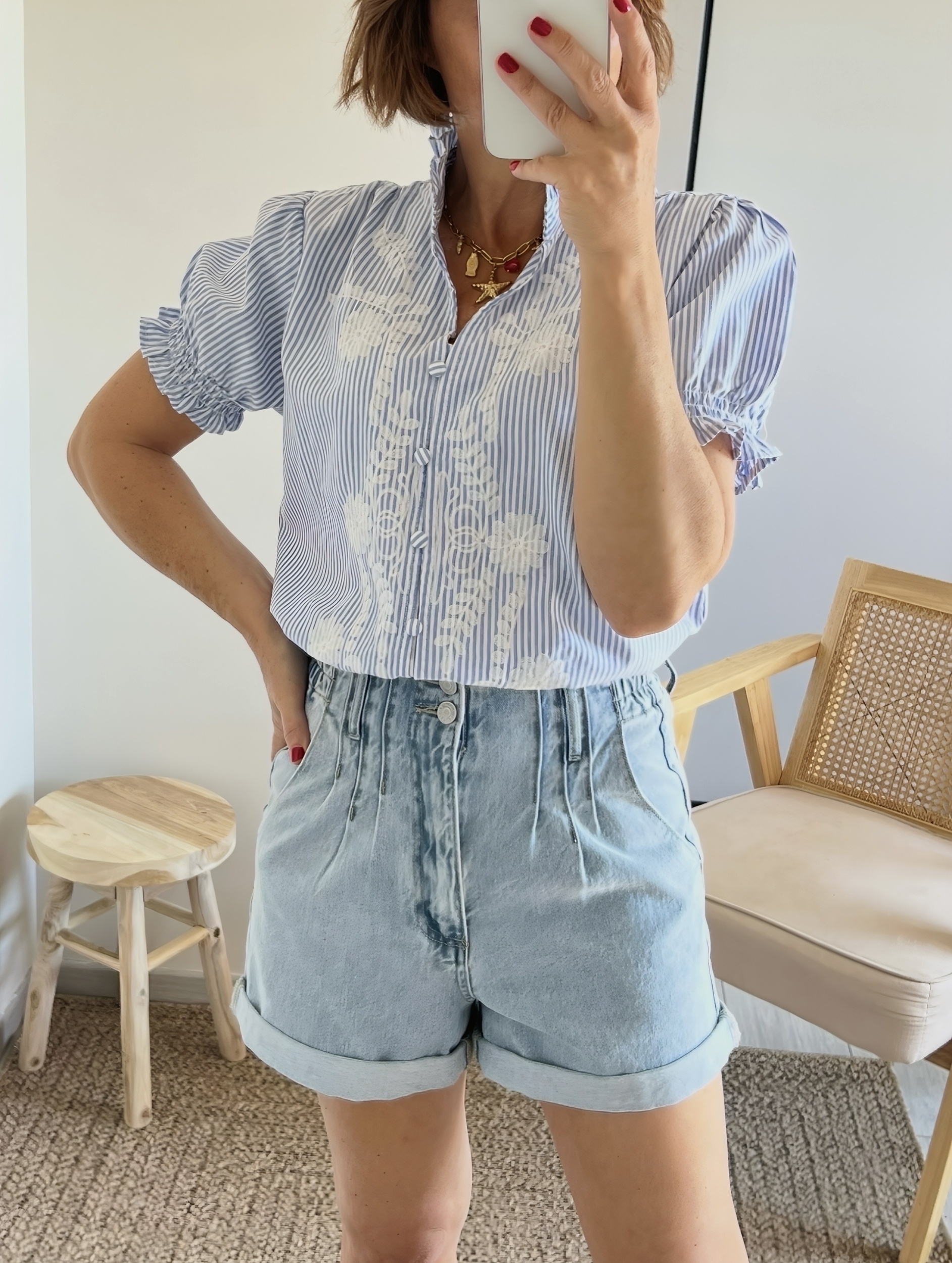 la blouse emma bleue -3