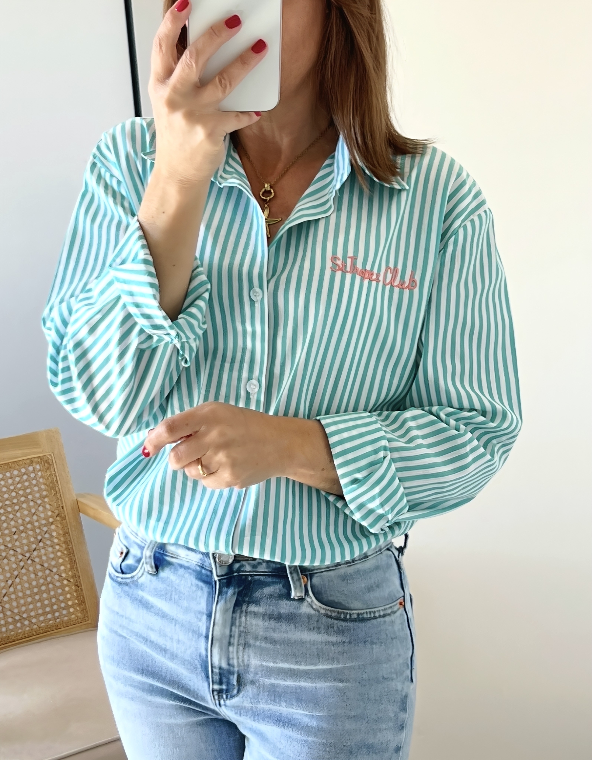 la chemise st tropez verte -3