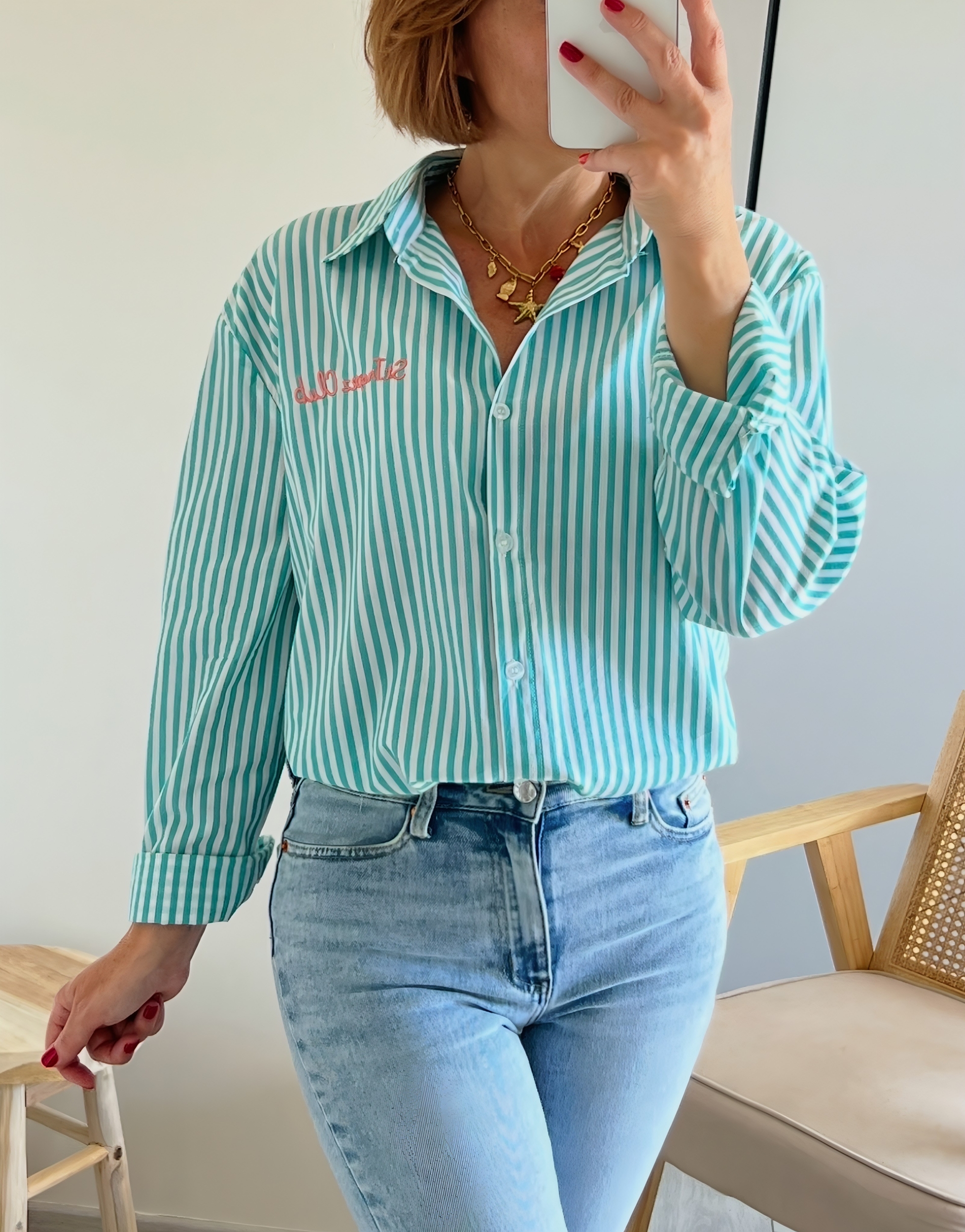 la chemise st tropez verte