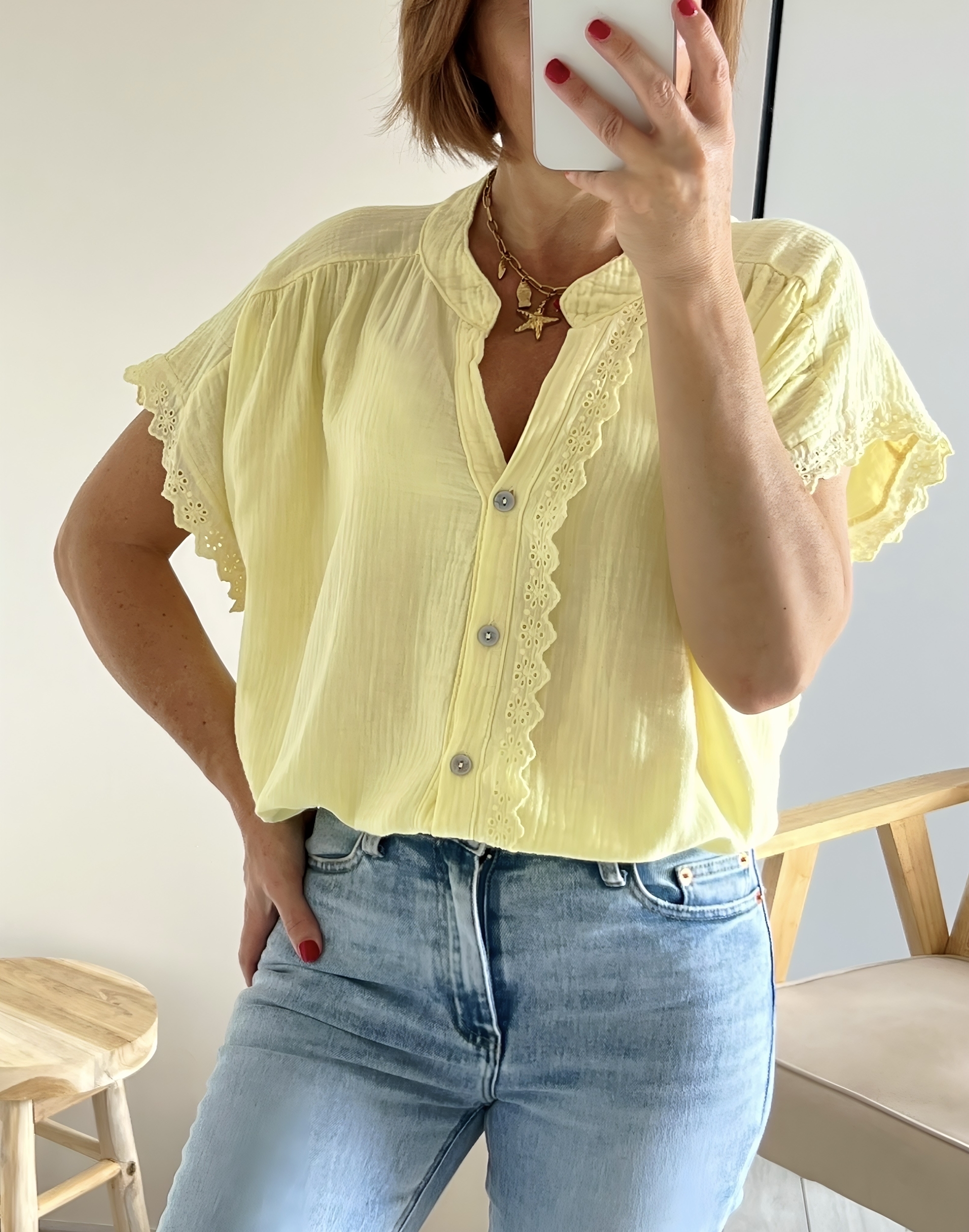 la blouse suzon jaune -1