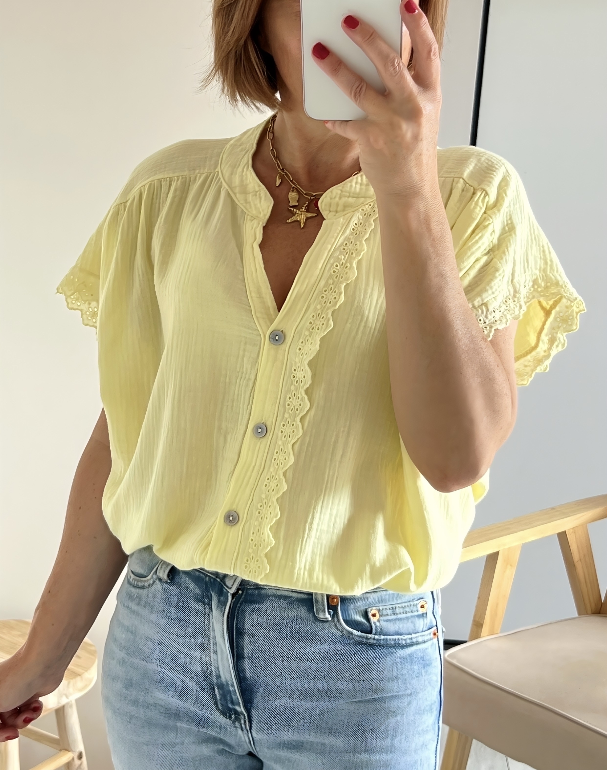 la blouse suzon jaune -2