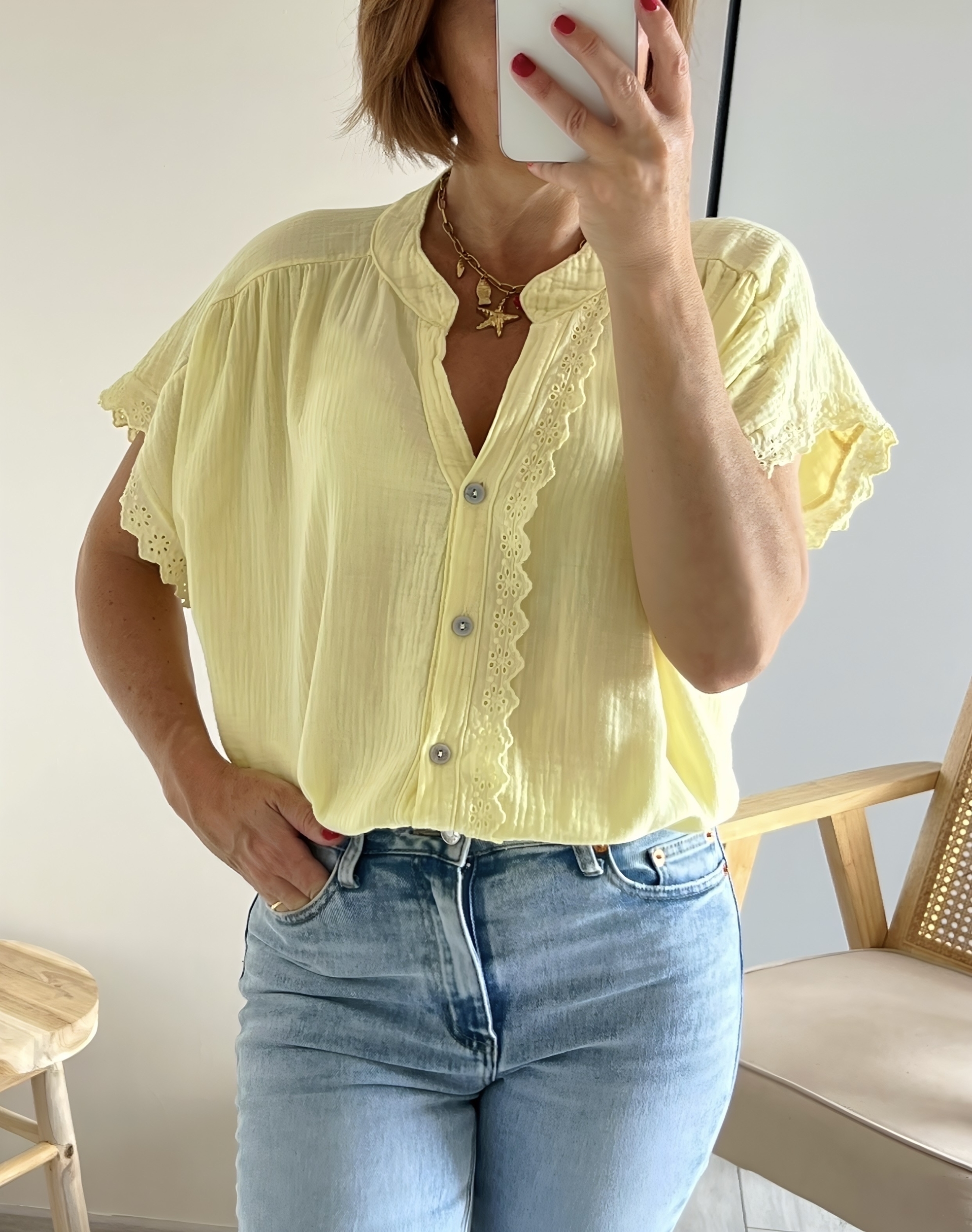 la blouse suzon jaune -3