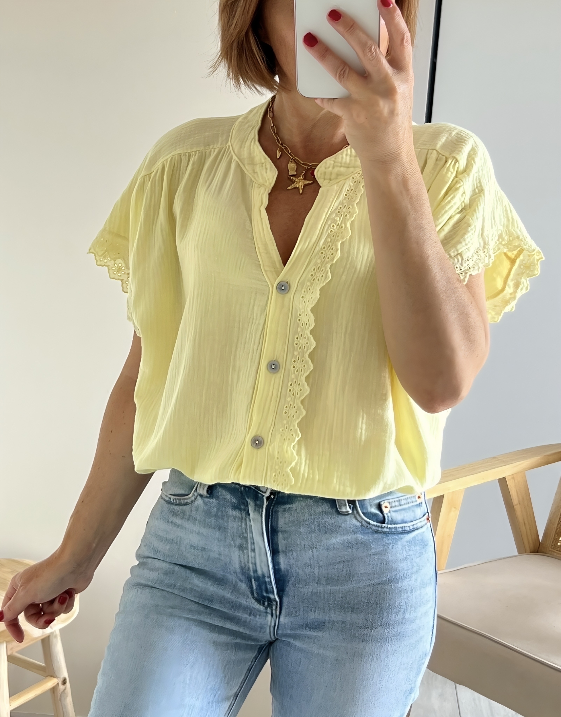 la blouse suzon jaune -4