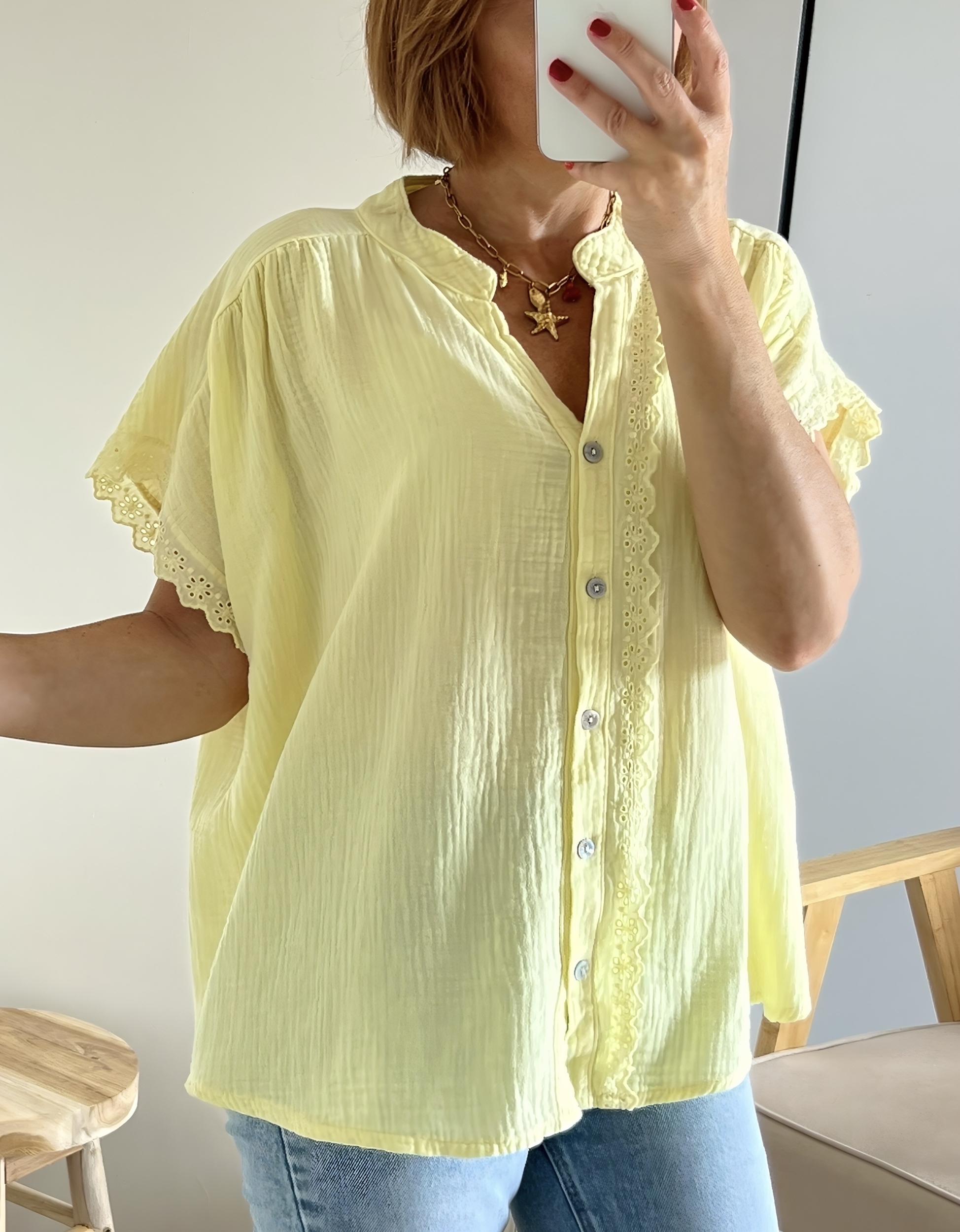 la blouse suzon jaune -5