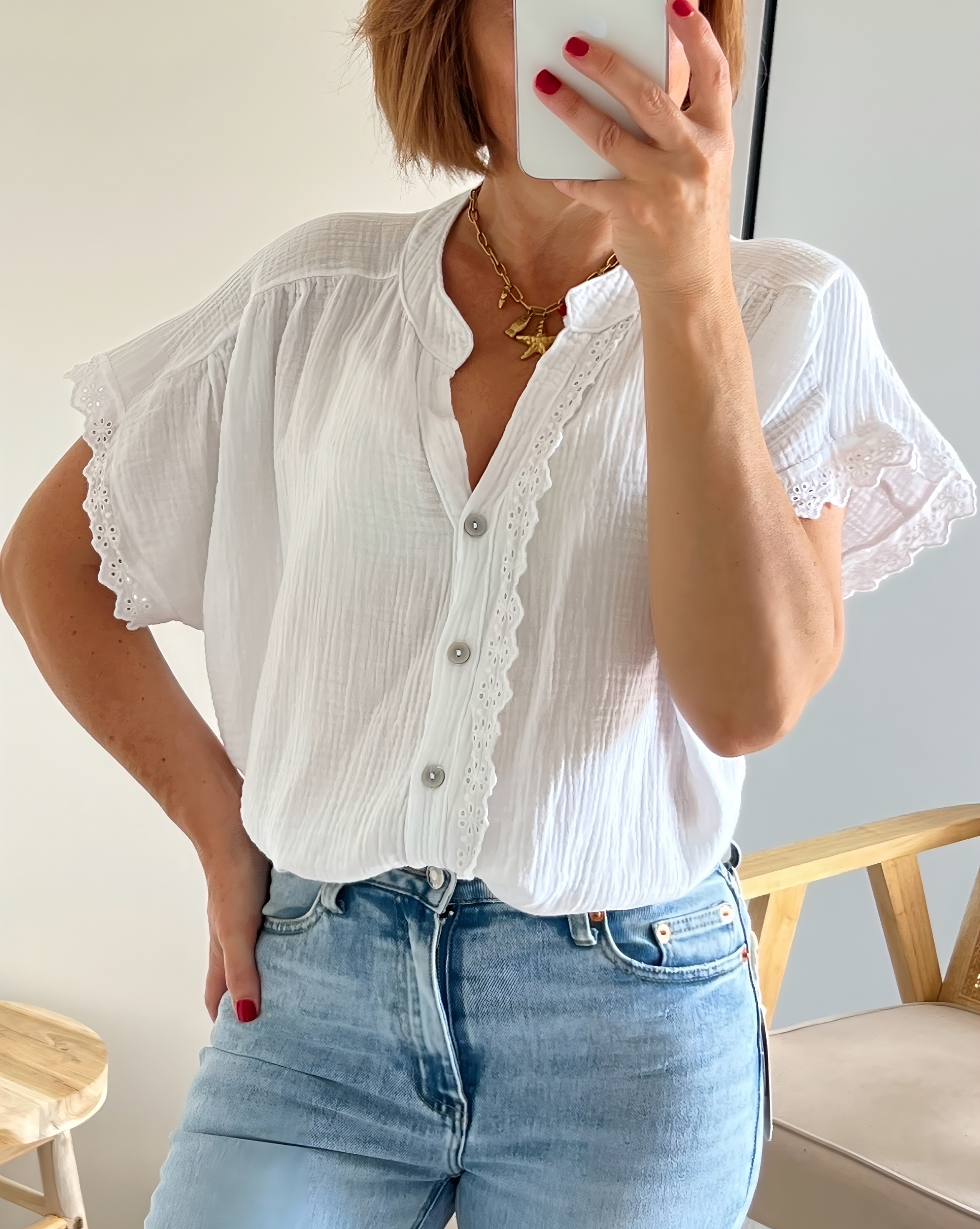 la blouse suzon blanche -1