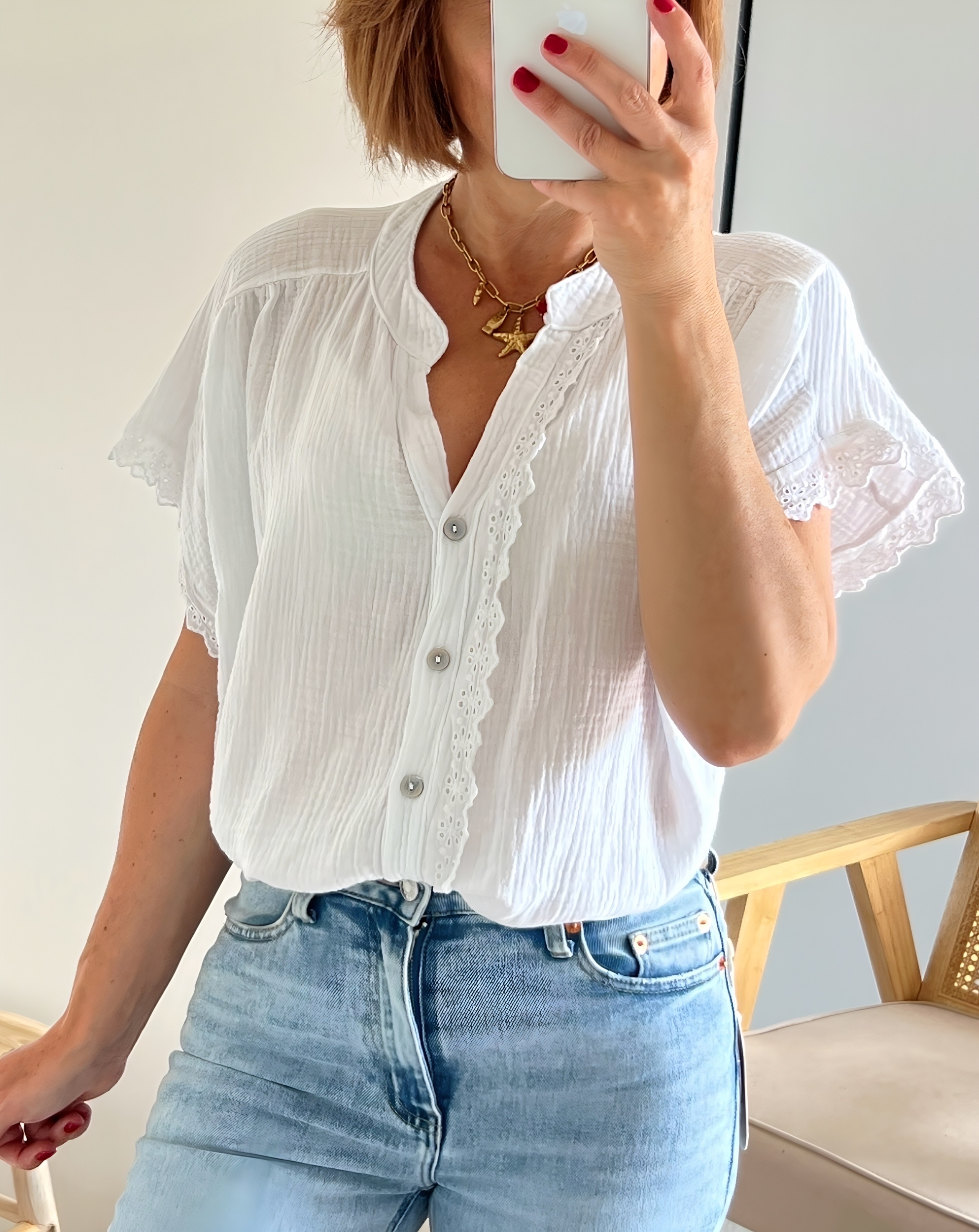la blouse suzon blanche -4