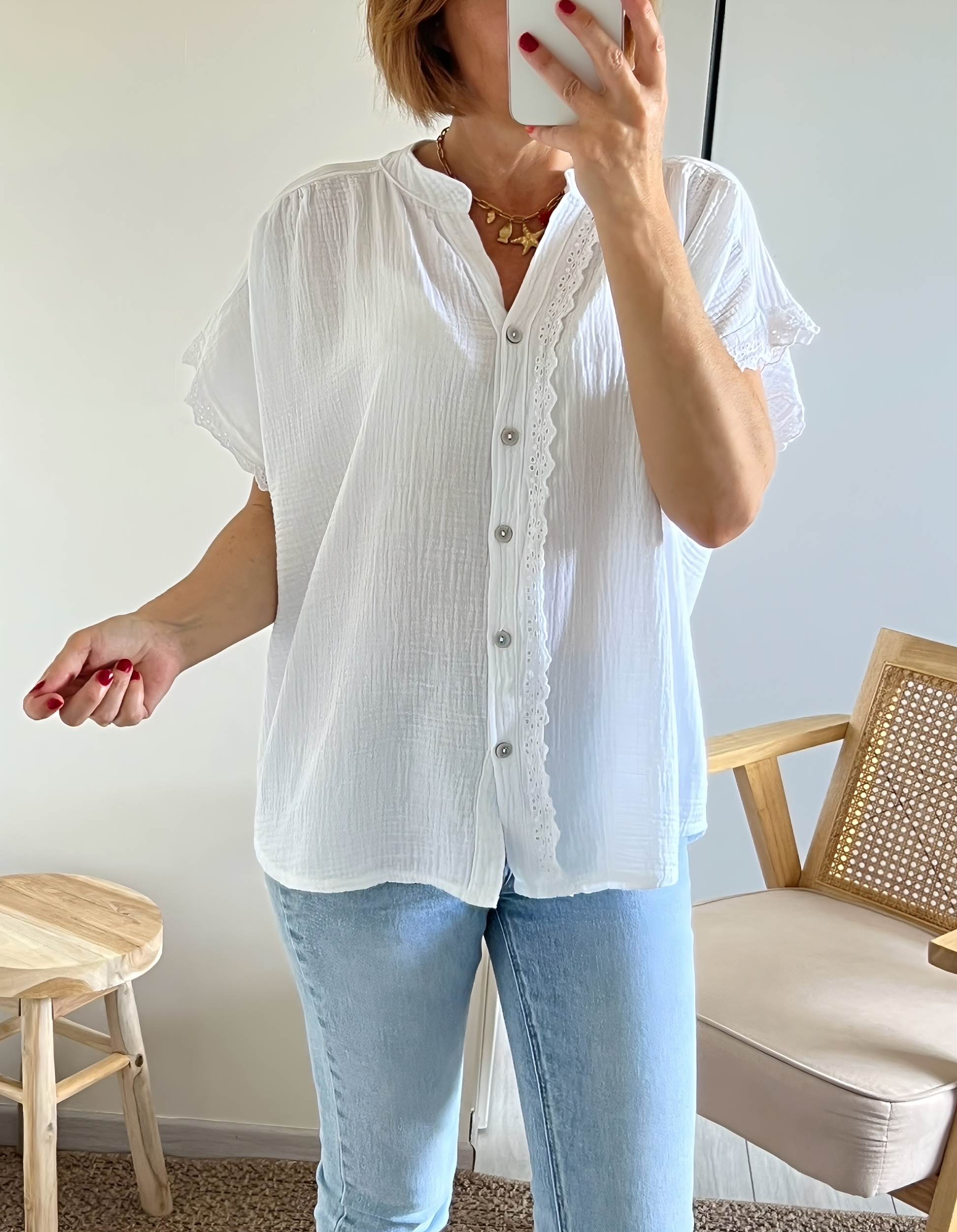 la blouse suzon blanche -5