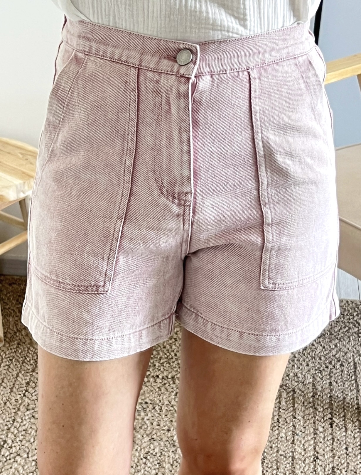 le short terry rose -4