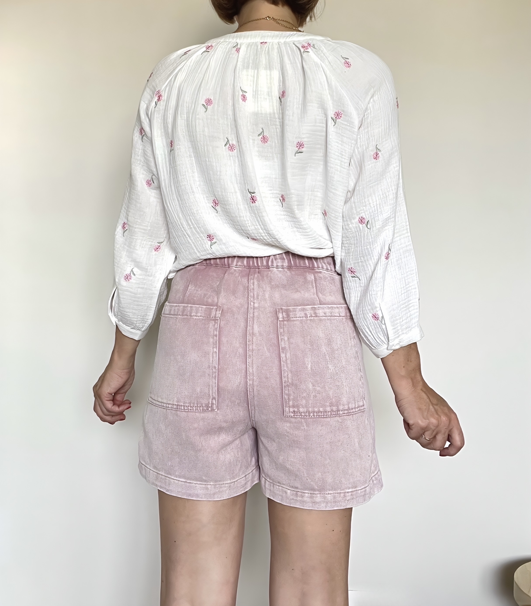 le short terry rose -6