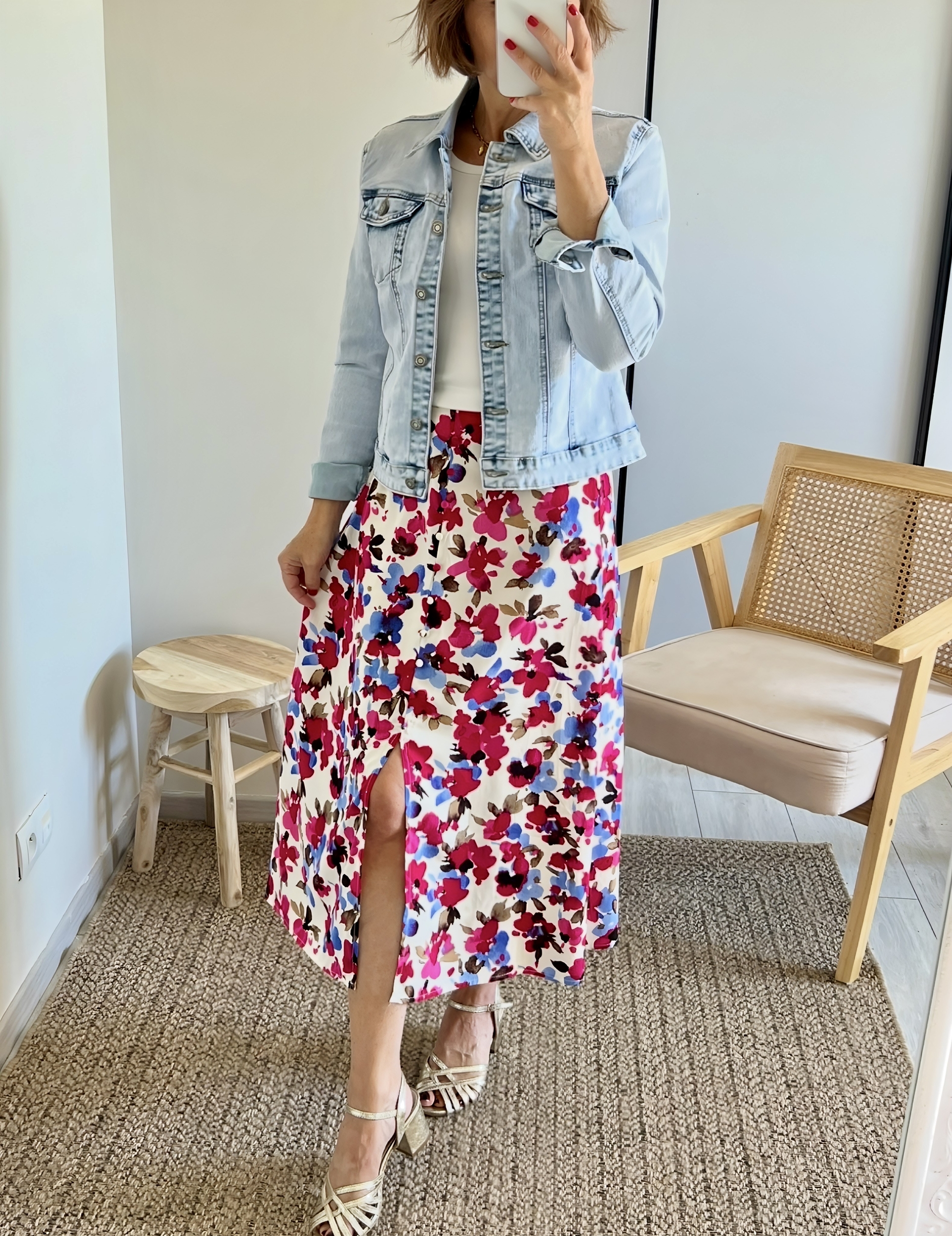 la jupe soleya rose