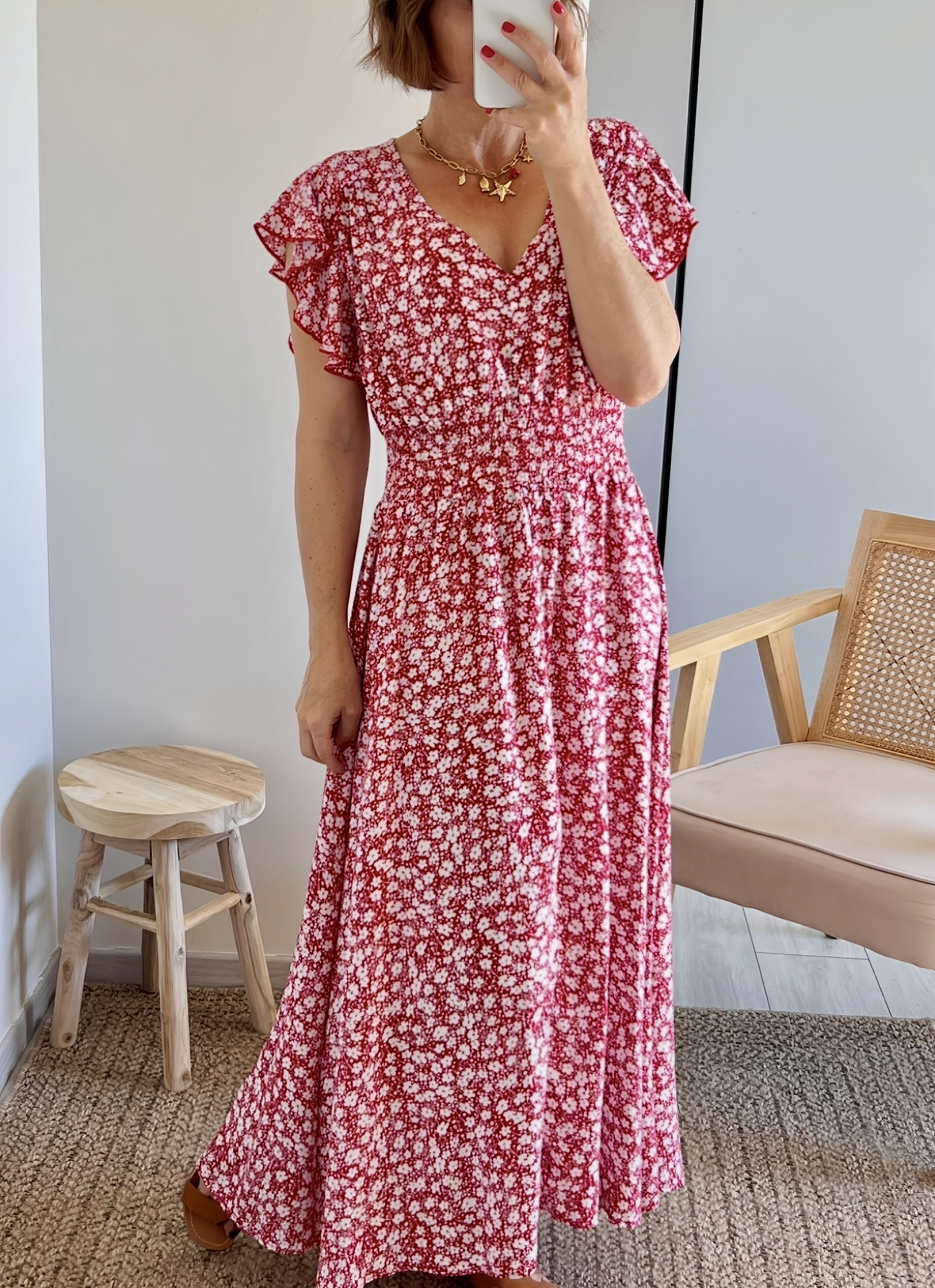 la robe rosaline rouge -1