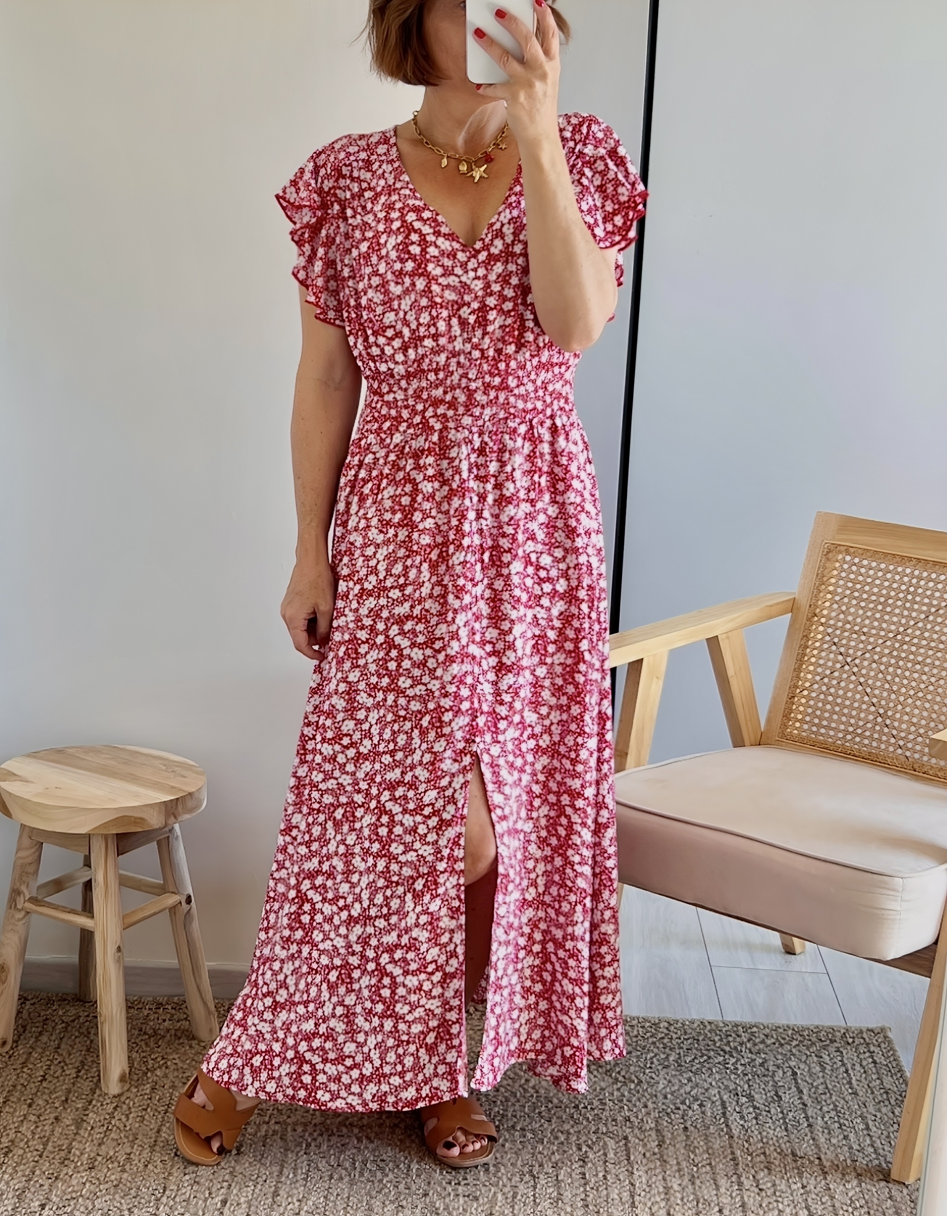 la robe rosaline rouge -3