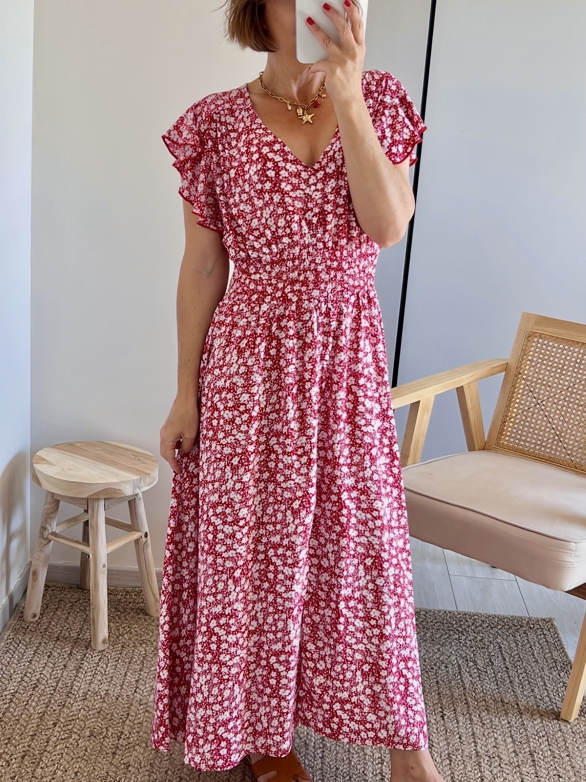 la robe rosaline rouge -5