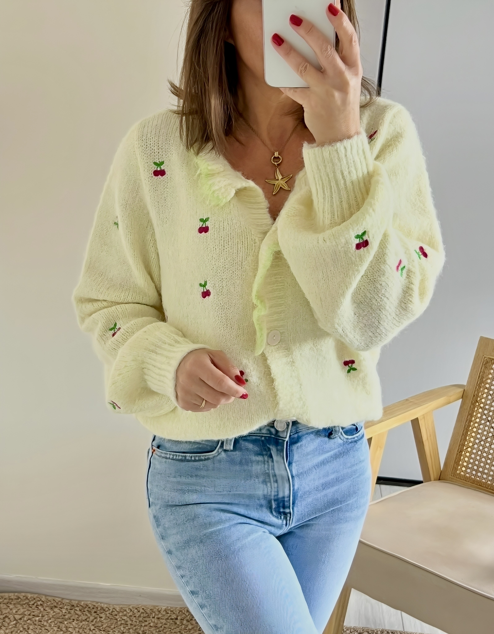 le gilet cherry jaune -4