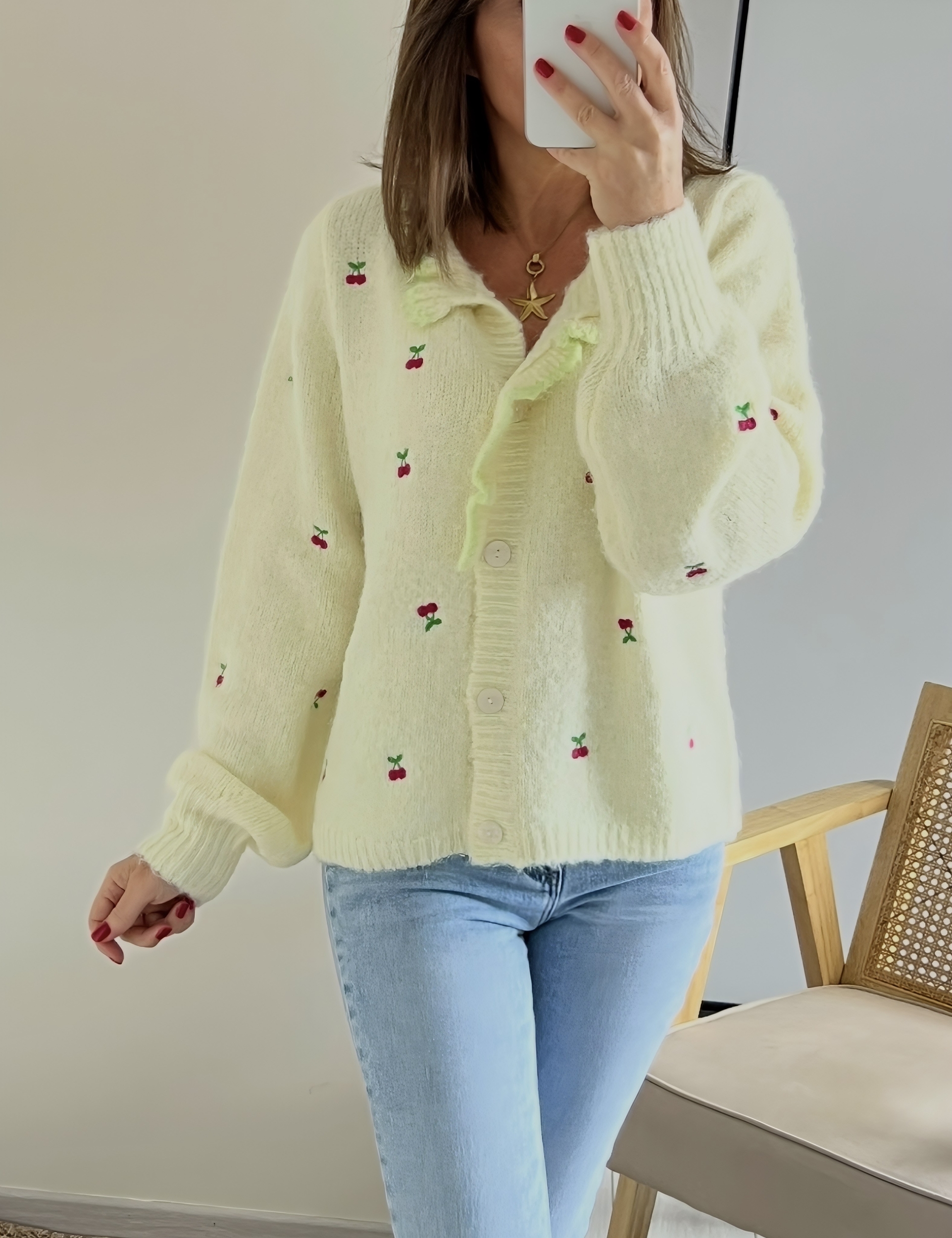 le gilet cherry jaune -5