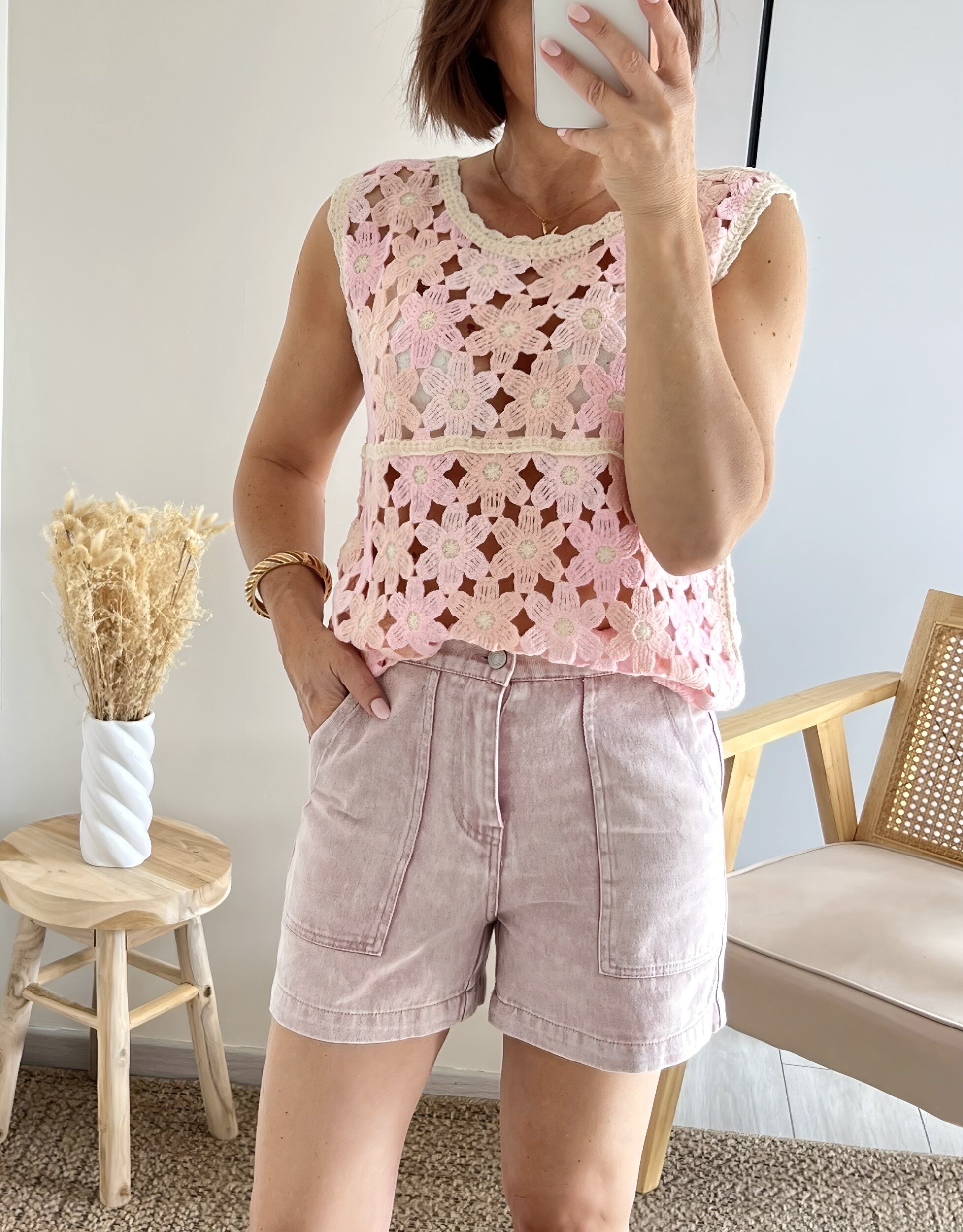 le top rosa -5