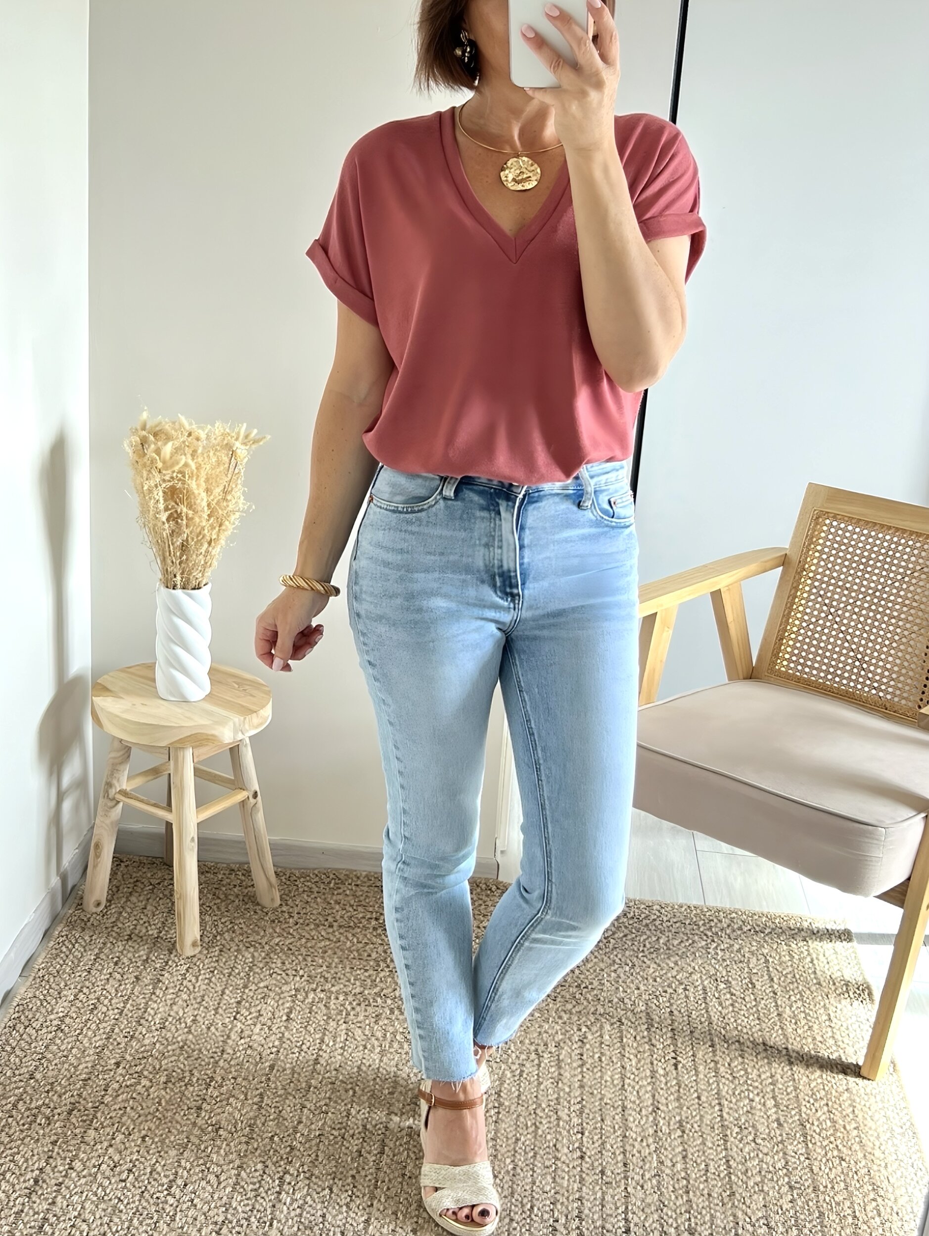 le tee-shirt simone terracota -2