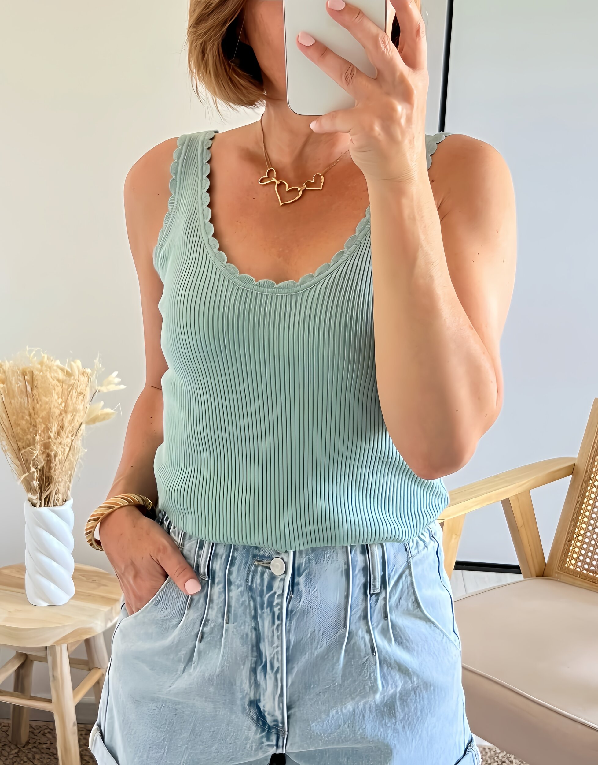 le top kate celadon -2