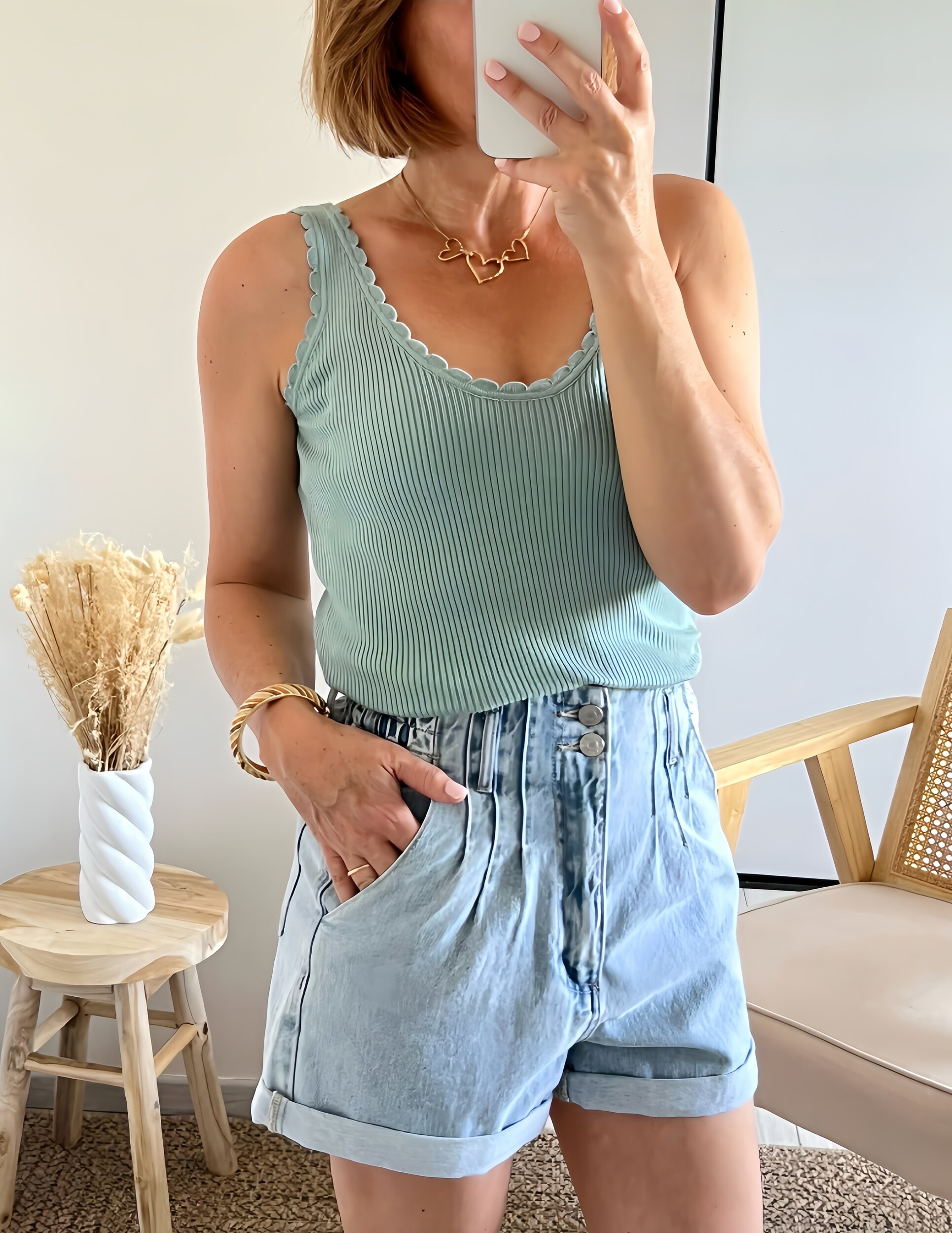 le top kate celadon -3