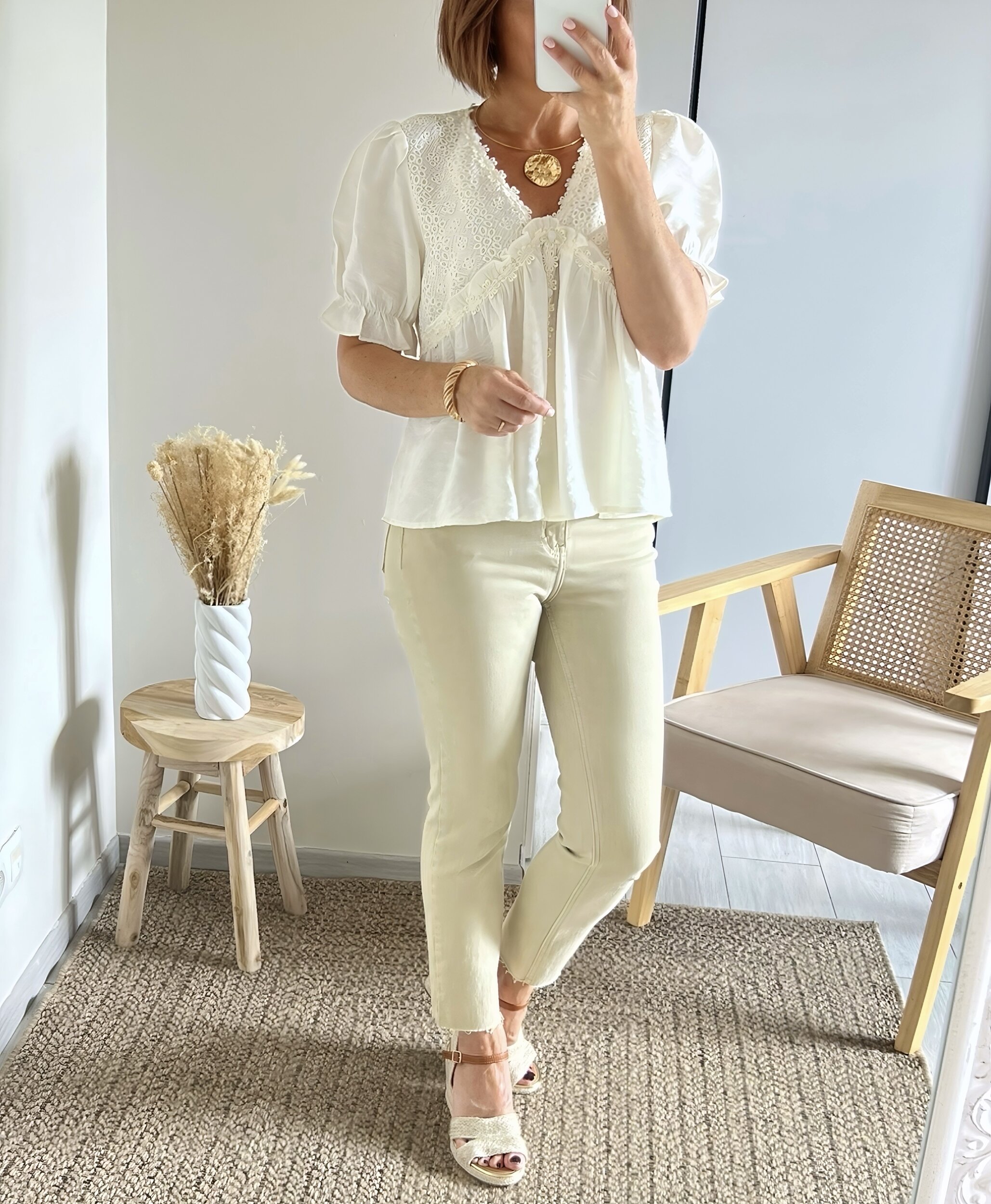 le jean harvey beige