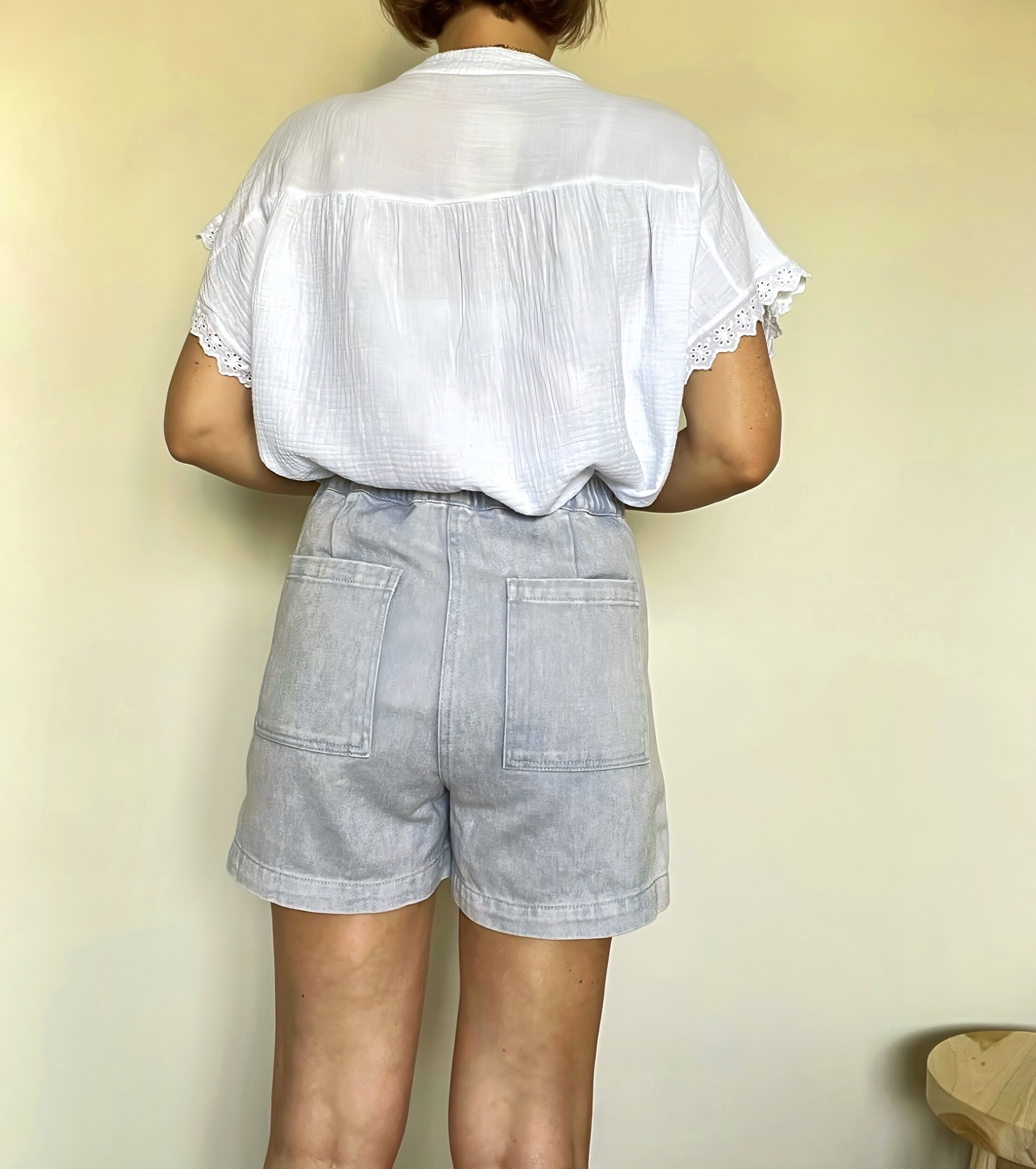 le short terry bleu -5