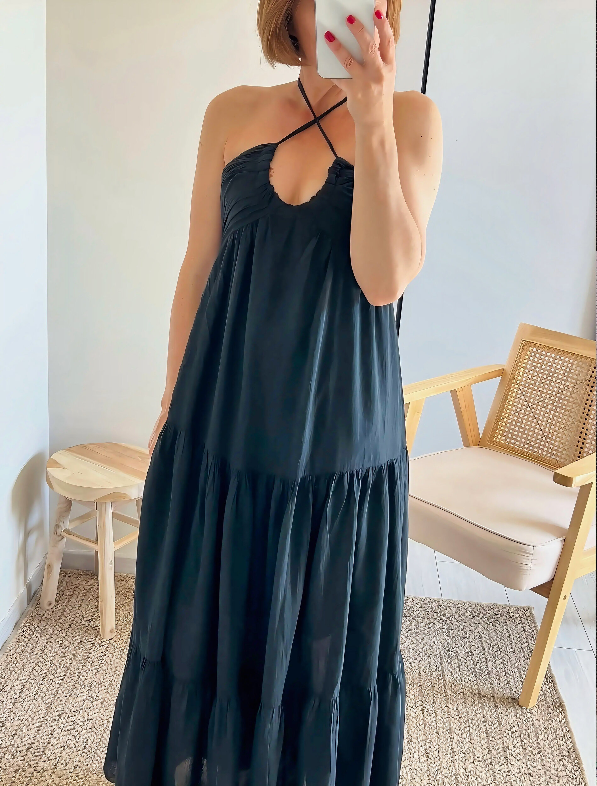 la robe lina noire -5