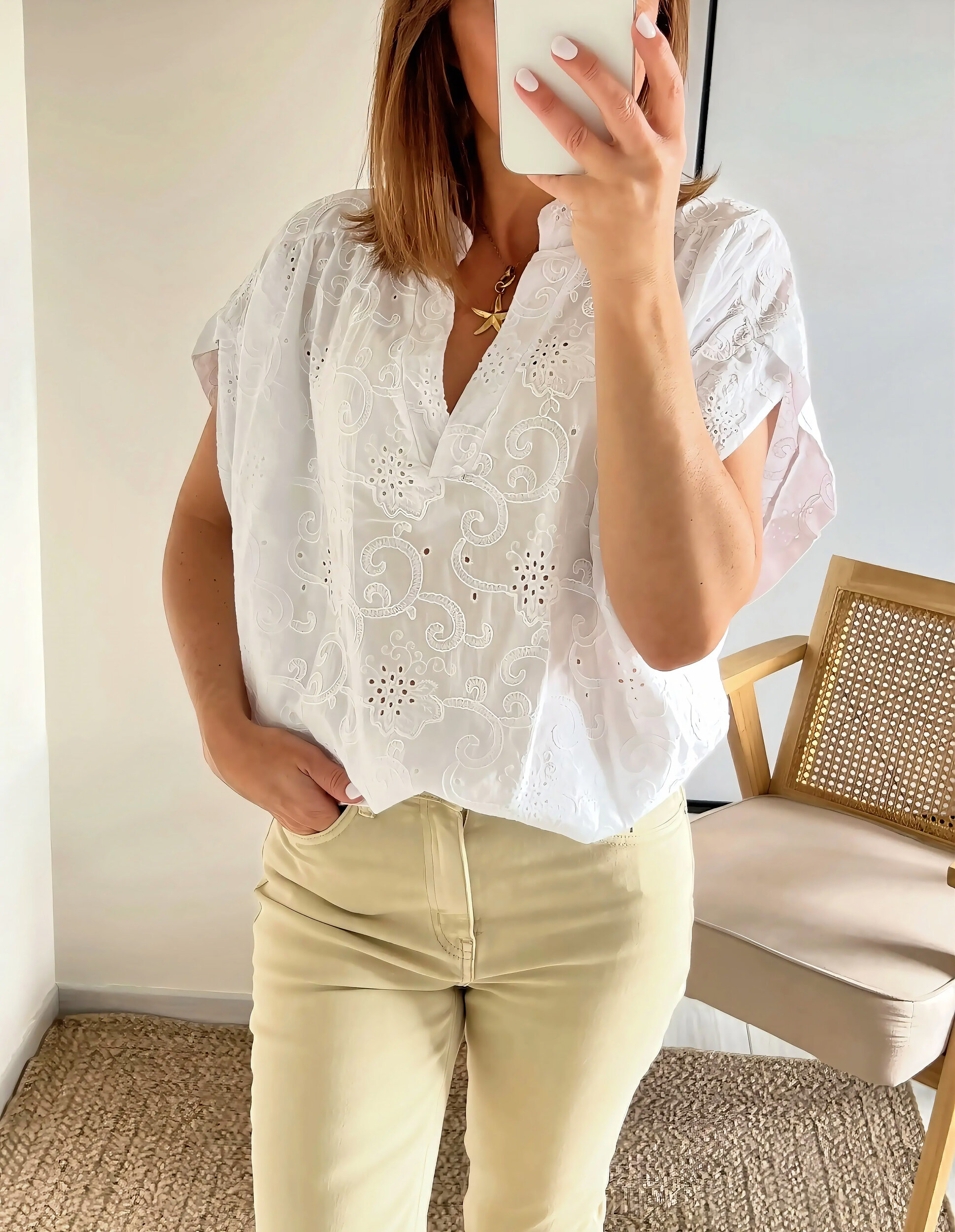 la blouse solya blanche -2